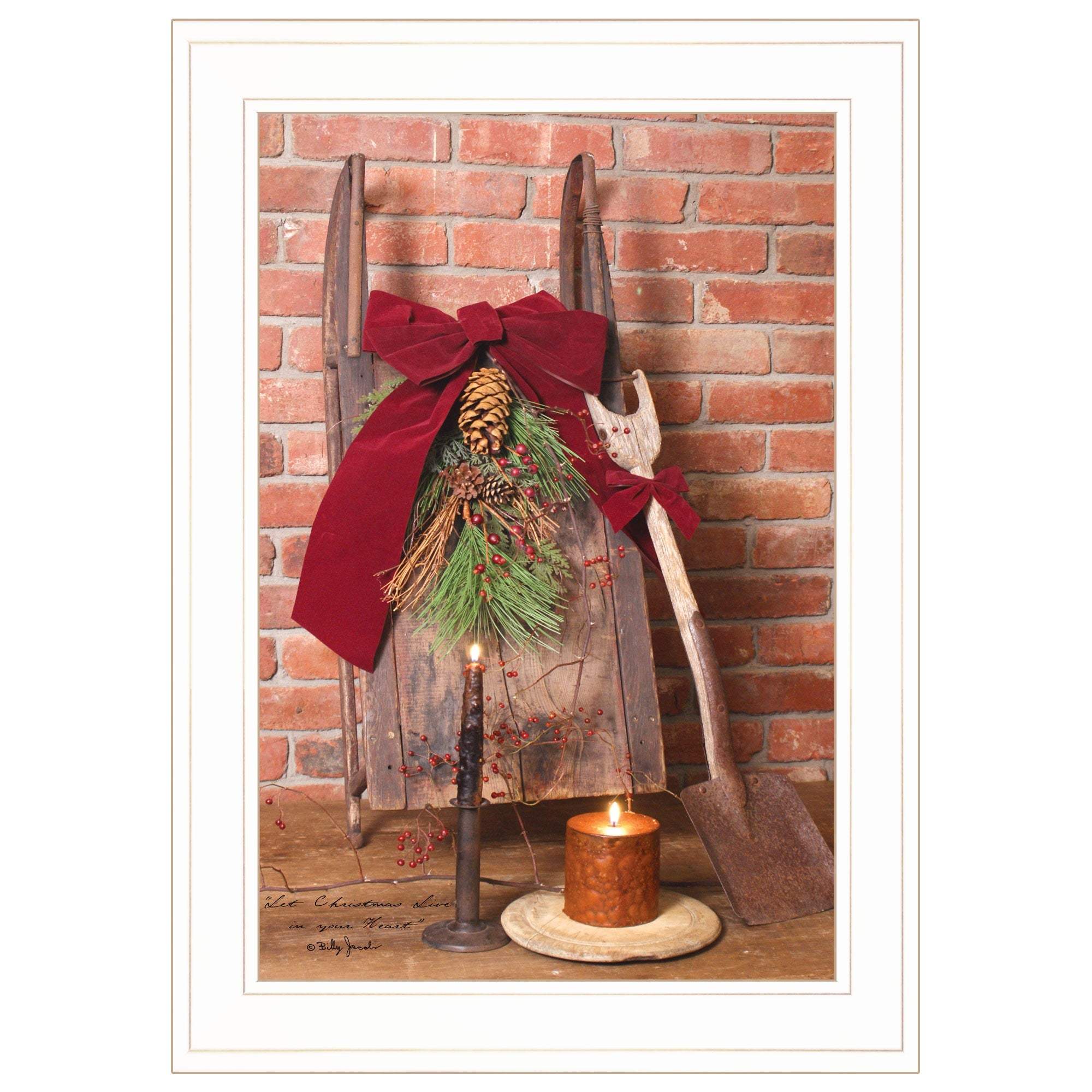 Let Christmas Live 1 White Framed Print Wall Art - Image 2
