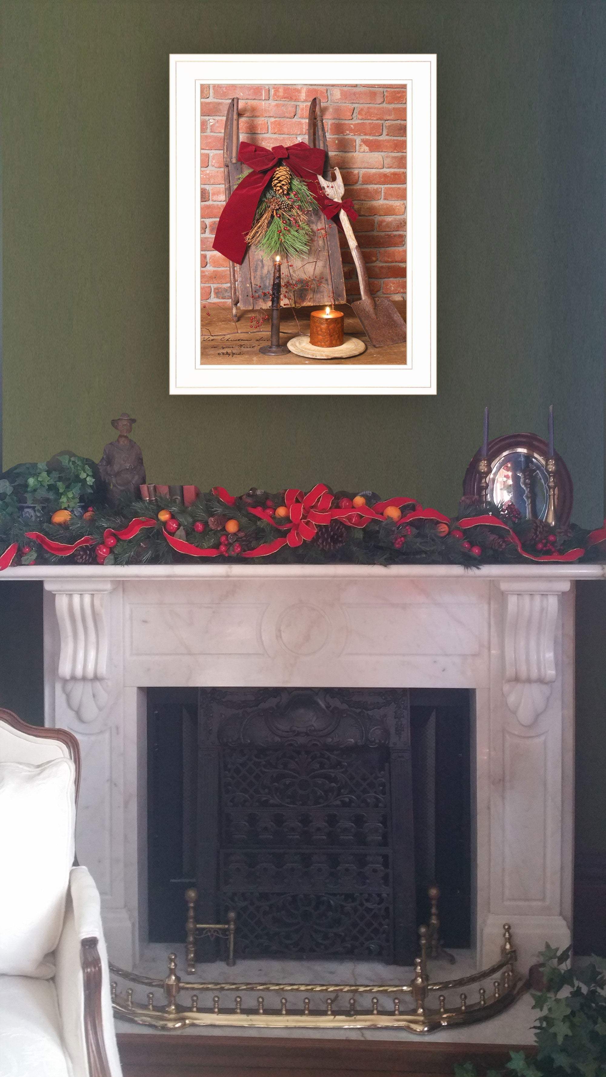 Let Christmas Live 1 White Framed Print Wall Art - Image 4