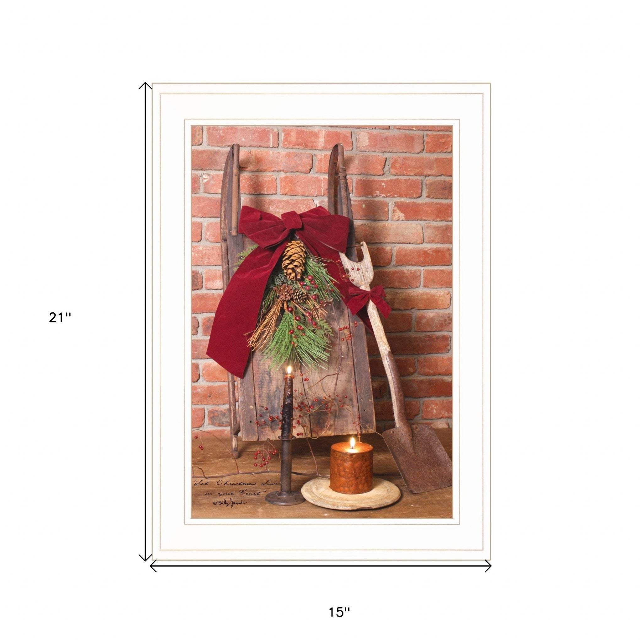 Let Christmas Live 1 White Framed Print Wall Art - Image 5
