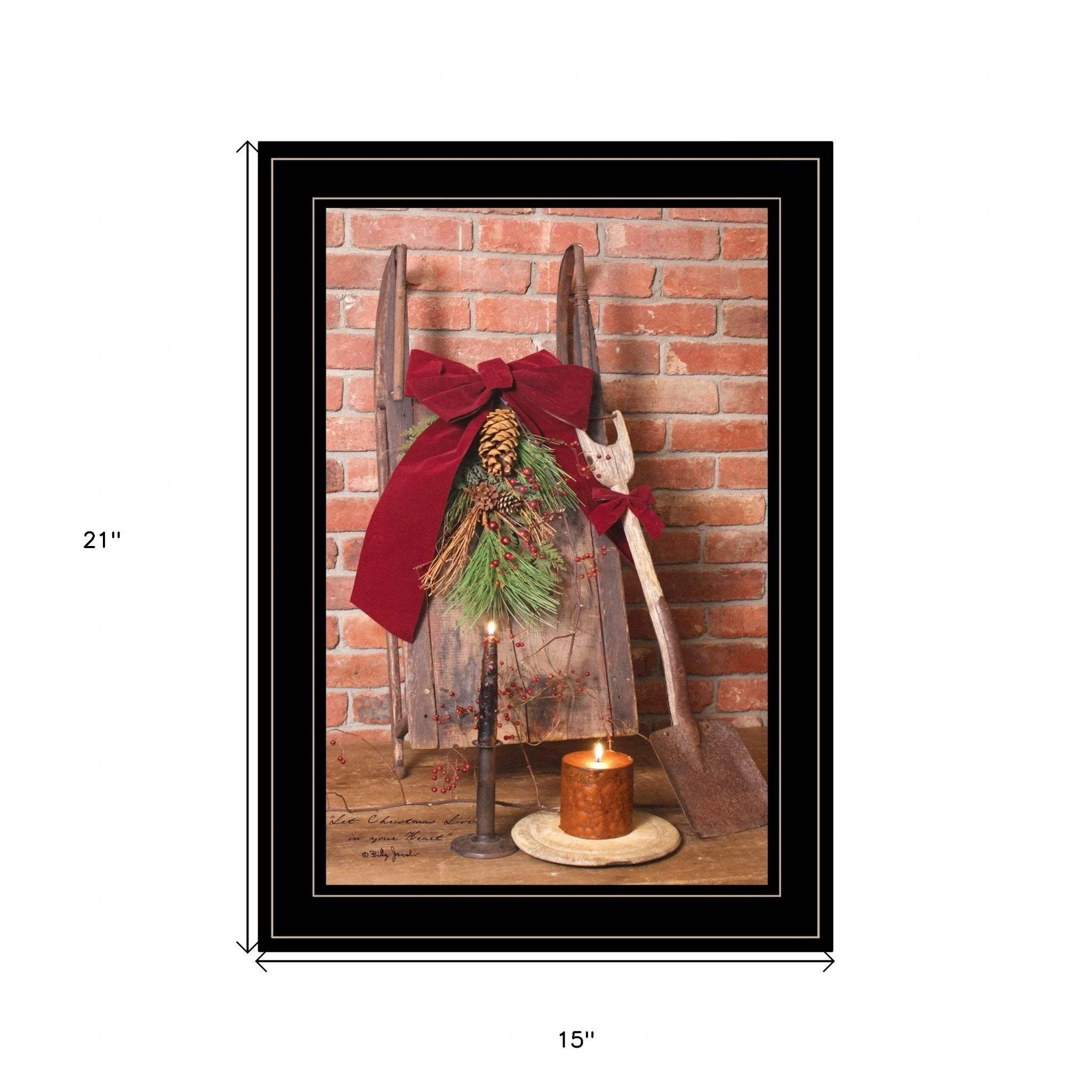 Let Christmas Live 2 Black Framed Print Wall Art - Image 5