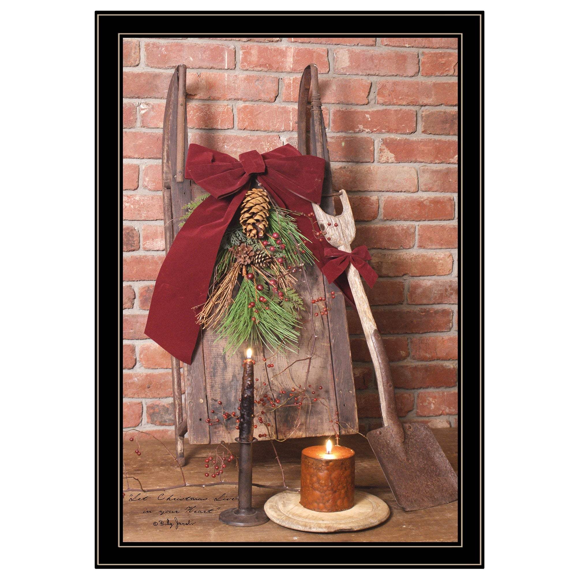 Let Christmas Live 4 Black Framed Print Wall Art - Image 2