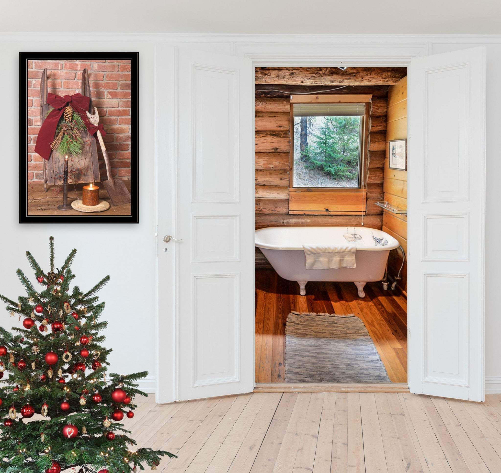 Let Christmas Live 4 Black Framed Print Wall Art - Image 4