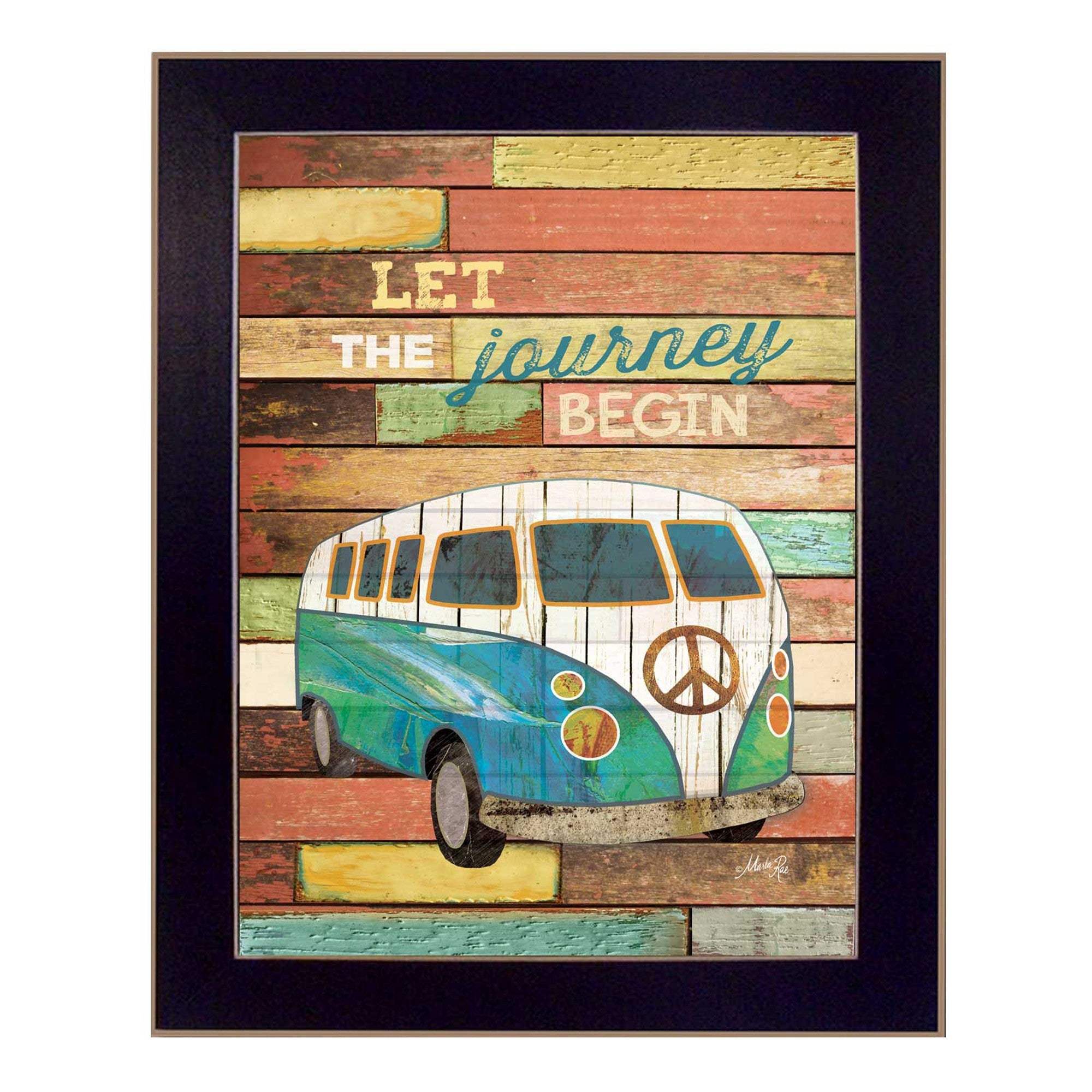 Let the Journey Begin Black Framed Print Wall Art - Image 2