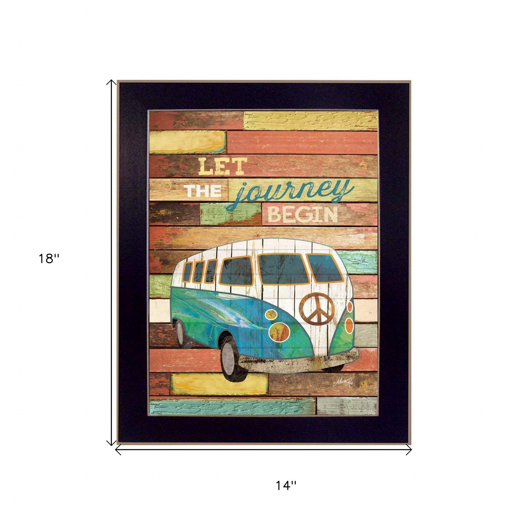 Let the Journey Begin Black Framed Print Wall Art - Image 5