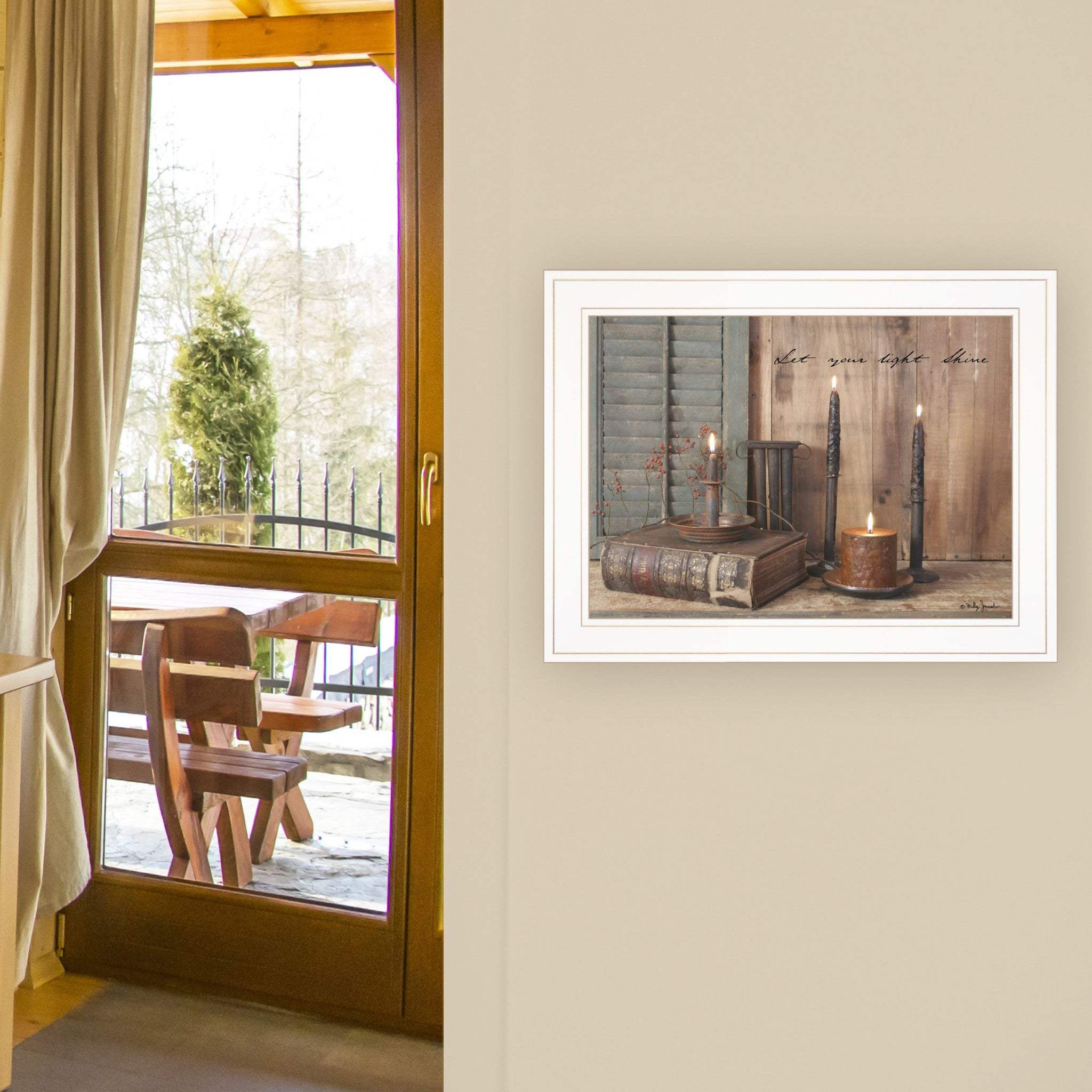 Let Your Light Shine 1 White Framed Print Wall Art - Image 6