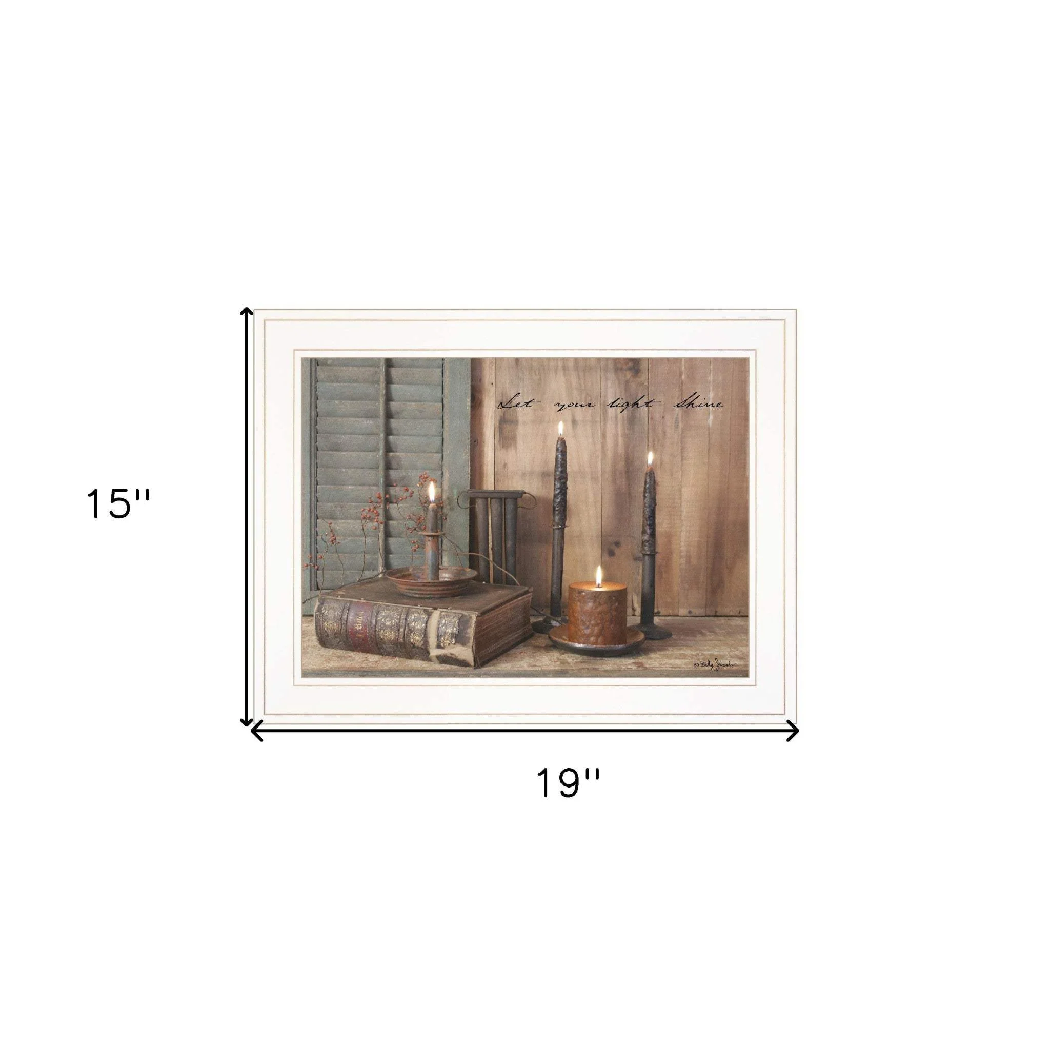 Let Your Light Shine 1 White Framed Print Wall Art - Image 7