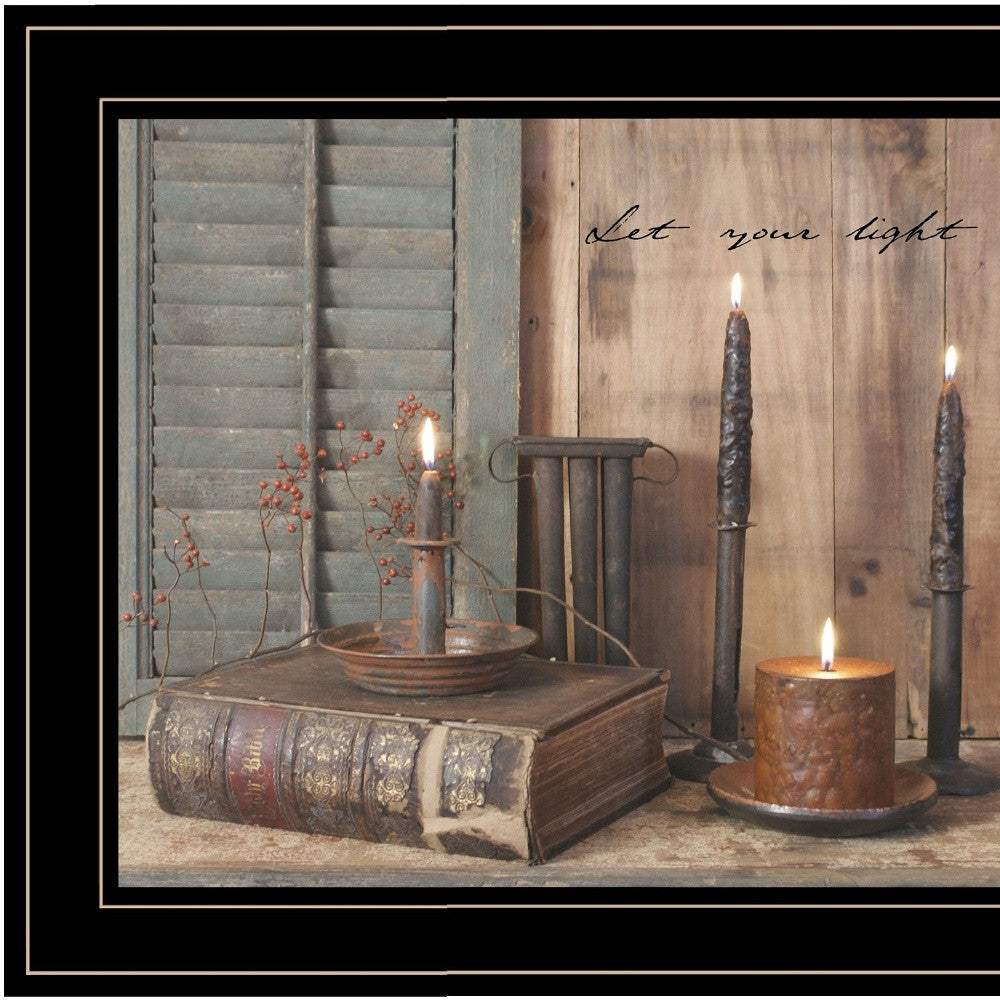 Let Your Light Shine 2 Black Framed Print Wall Art - Image 4