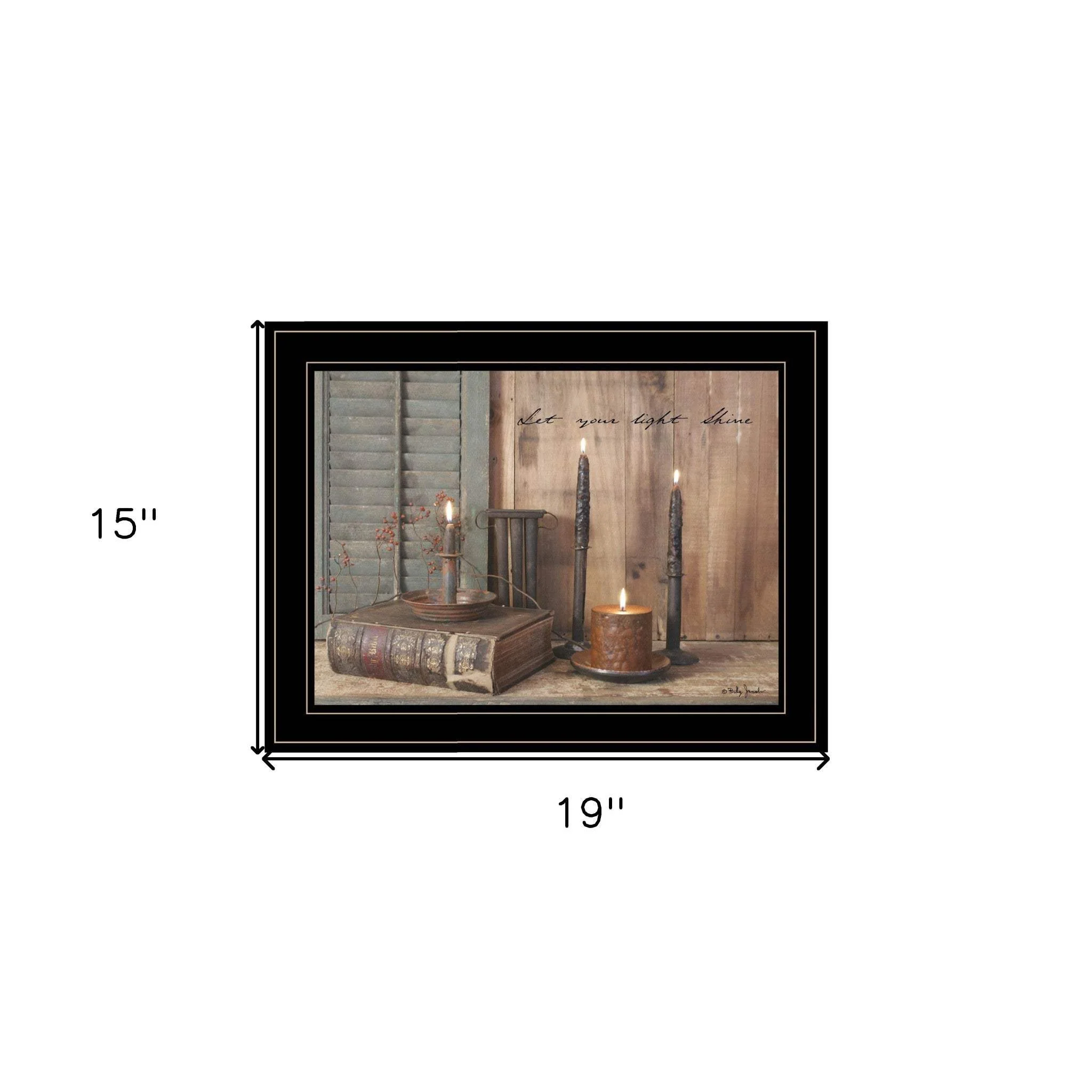 Let Your Light Shine 2 Black Framed Print Wall Art - Image 7