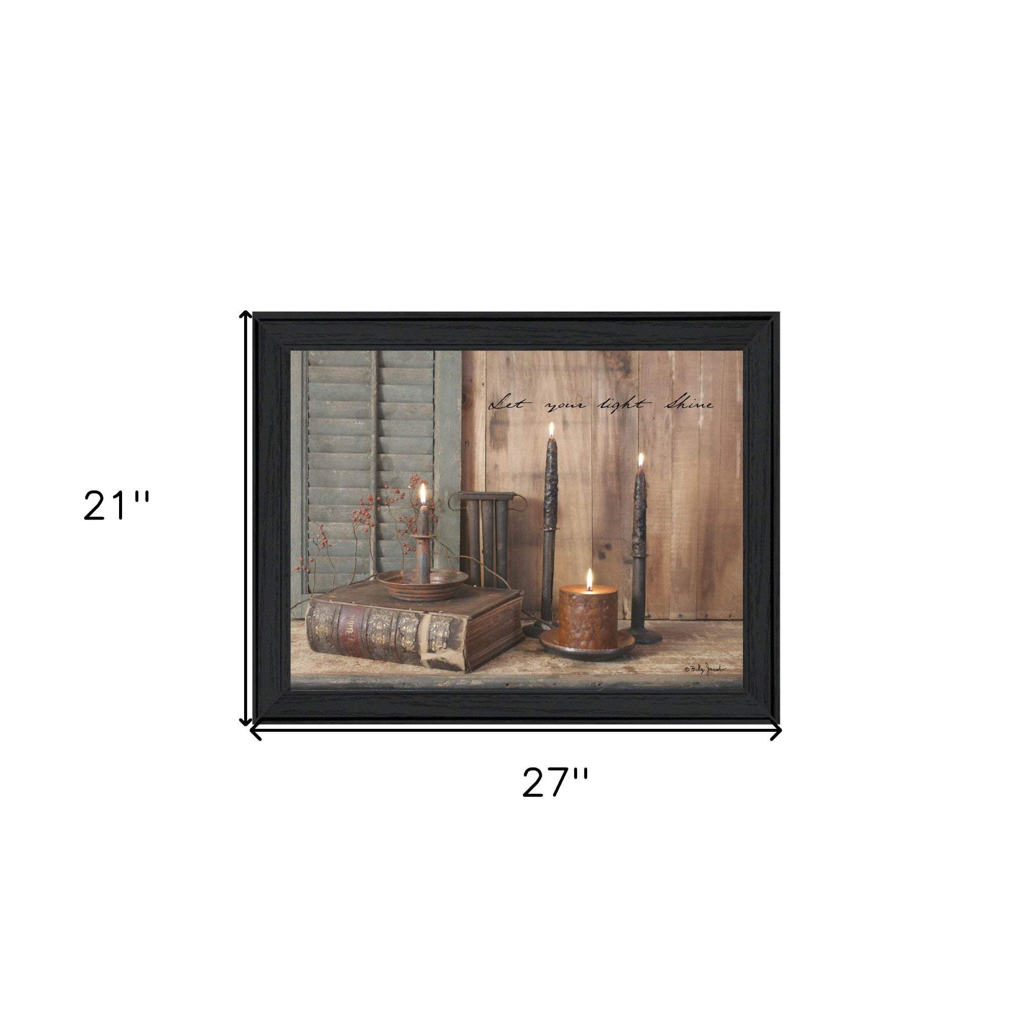 Let Your Light Shine 3 Black Framed Print Wall Art - Image 7