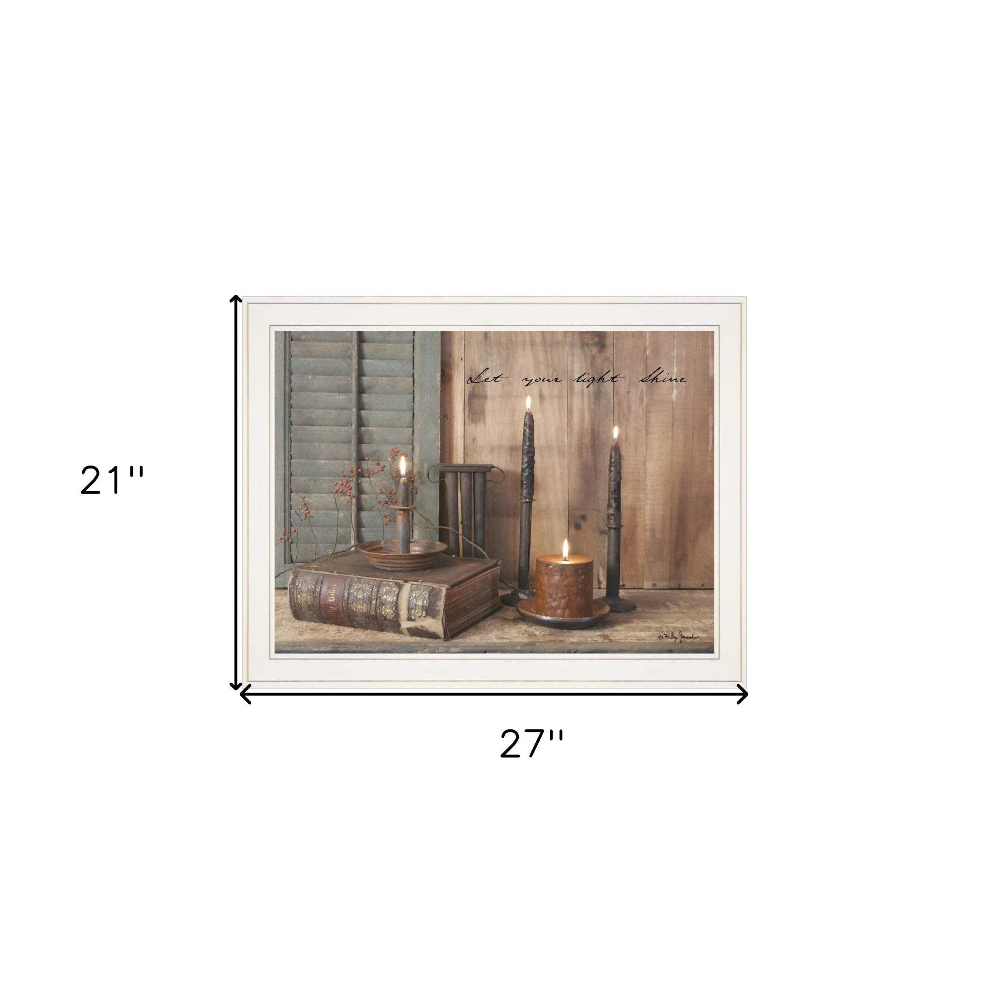 Let Your Light Shine 4 White Framed Print Wall Art - Image 7