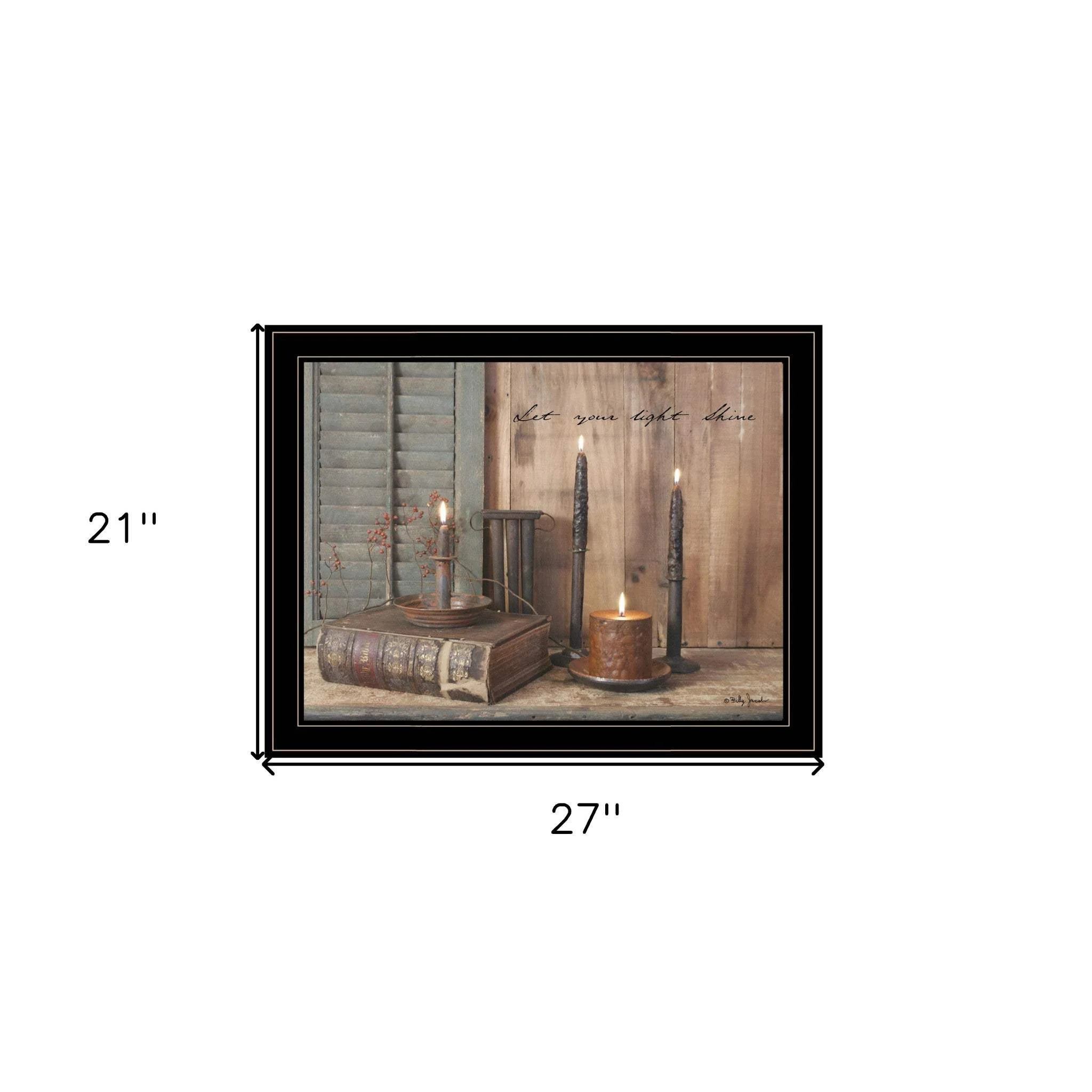 Let Your Light Shine 5 Black Framed Print Wall Art - Image 7