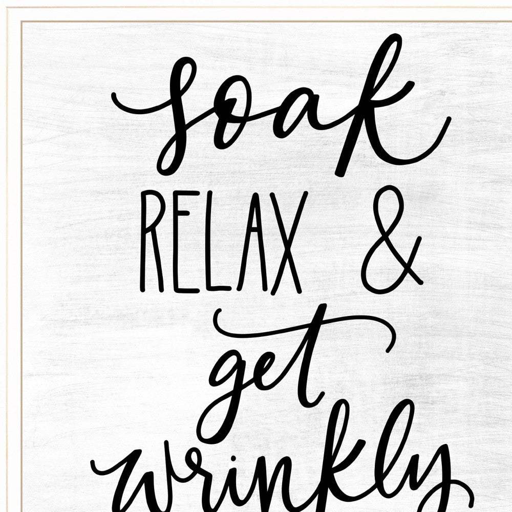 Lets Get Wrinkly 1 White Framed Print Bathroom Wall Art - Image 4