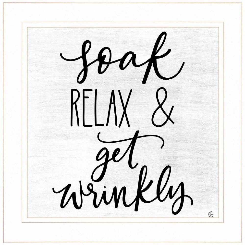 Lets Get Wrinkly 1 White Framed Print Bathroom Wall Art - Image 5
