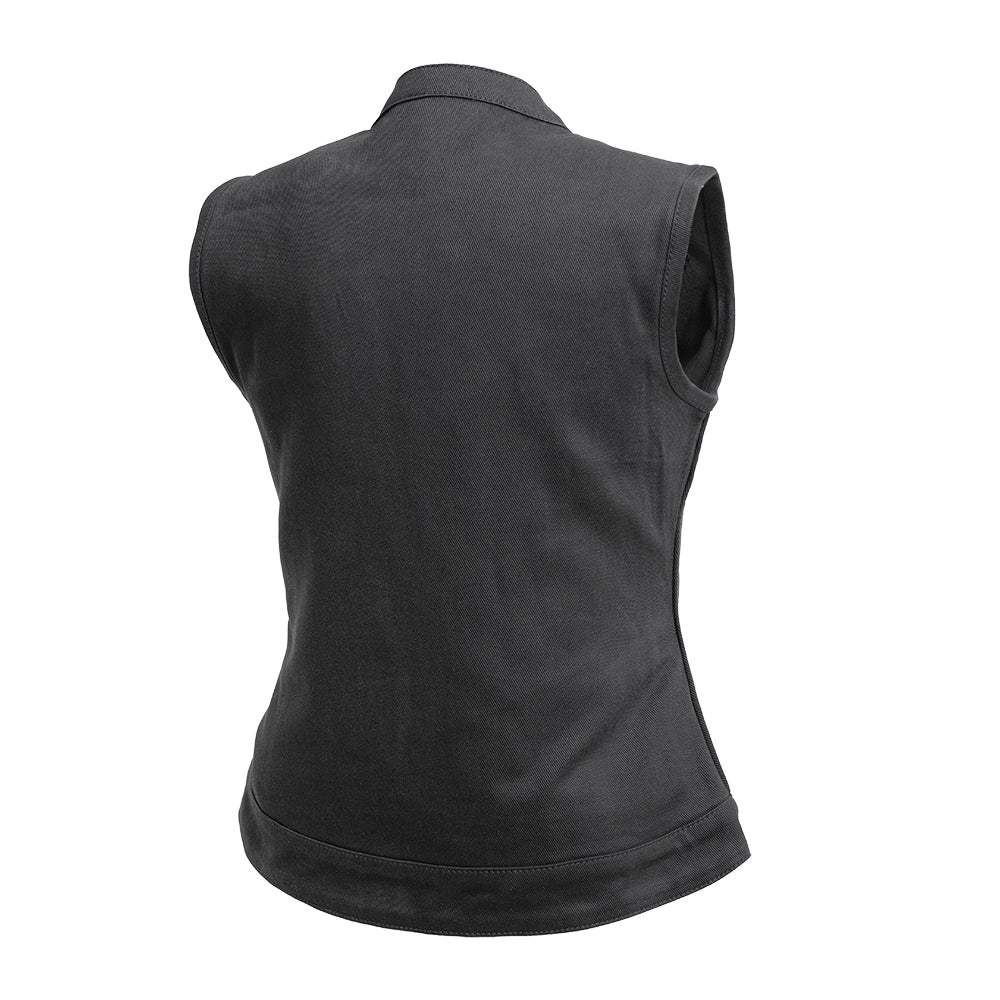 Lexy Women's Motorcycle Twill Vest - Image 2