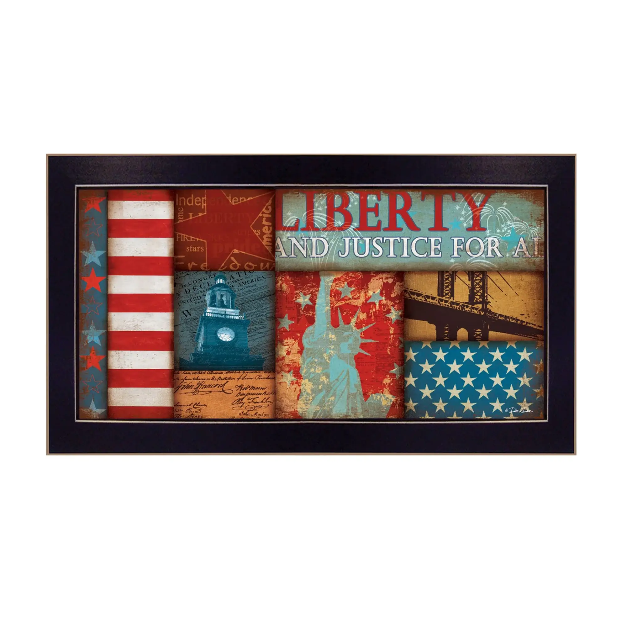 Liberty Black Framed Print Wall Art - Image 2