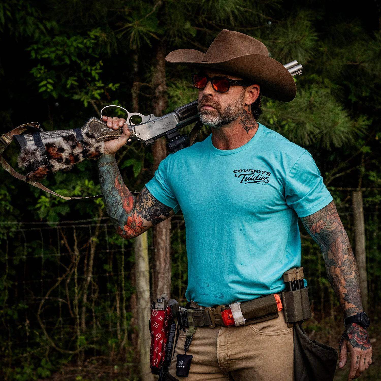 Life Ain't Always Cowboys and Tiddies Men's T-Shirt - Image 4