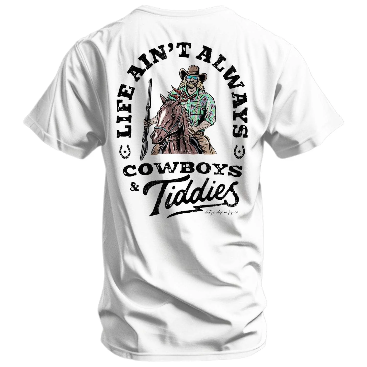 Life Ain't Always Cowboys and Tiddies Men's T-Shirt - Image 5