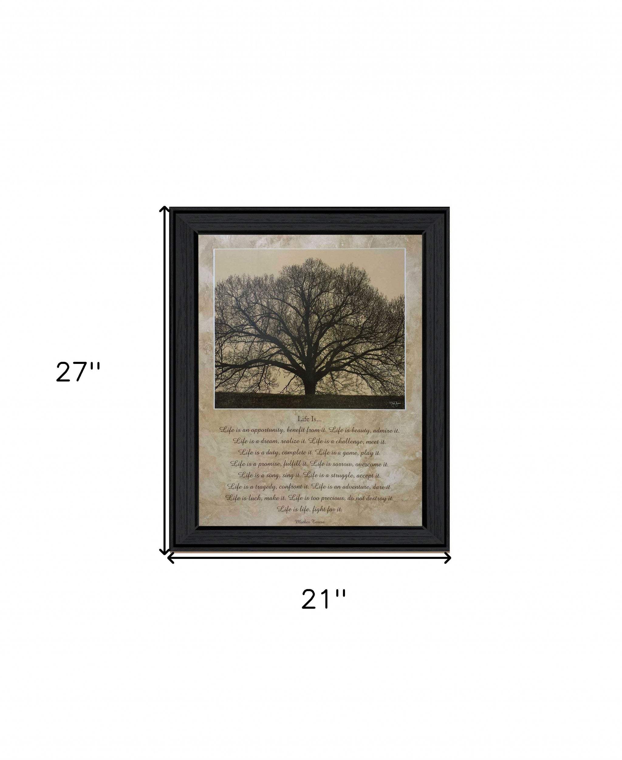 Life Is 11 Black Framed Print Wall Art - Image 4