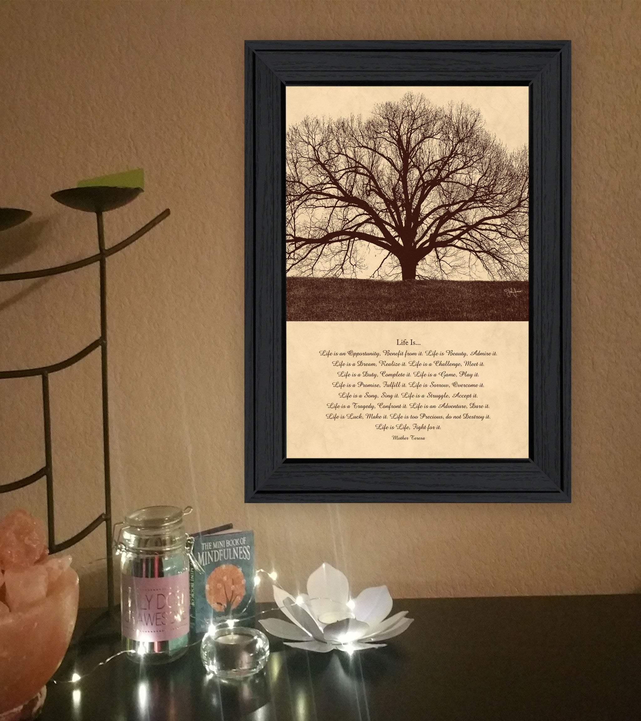 Life Is 6 Black Framed Print Wall Art - Image 4