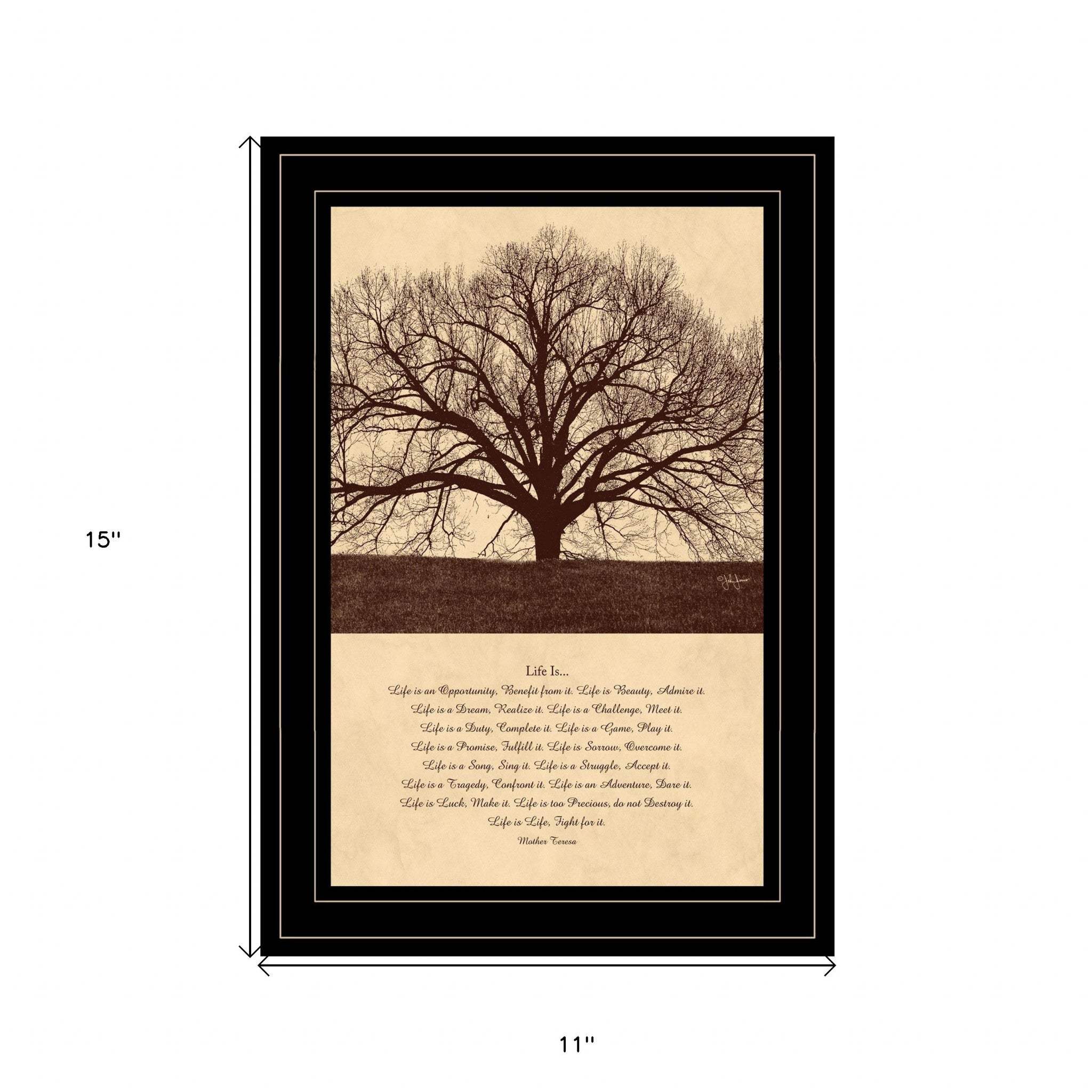 Life Is 7 Black Framed Print Wall Art - Image 5