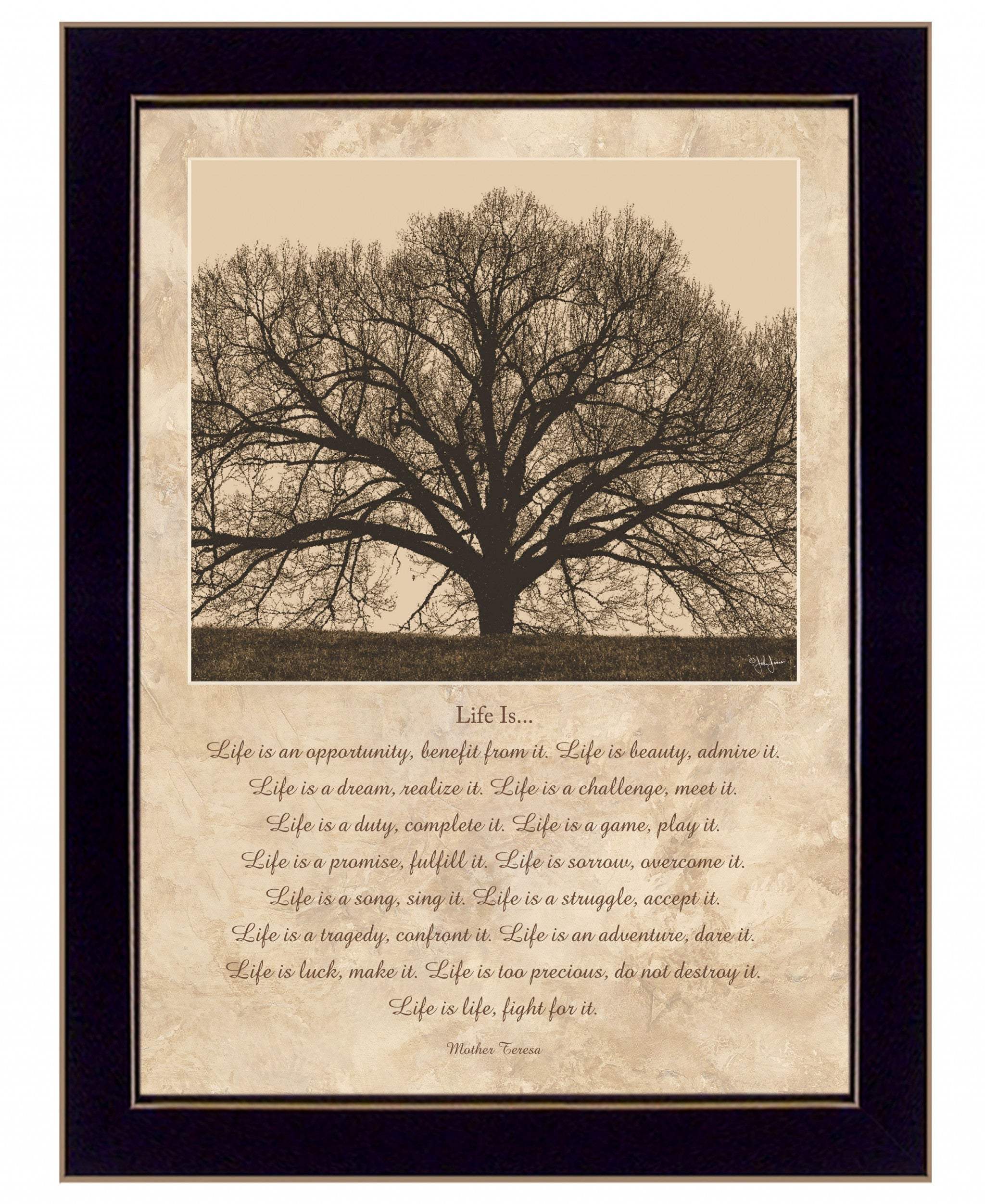 Life Is 8 Black Framed Print Wall Art - Image 2