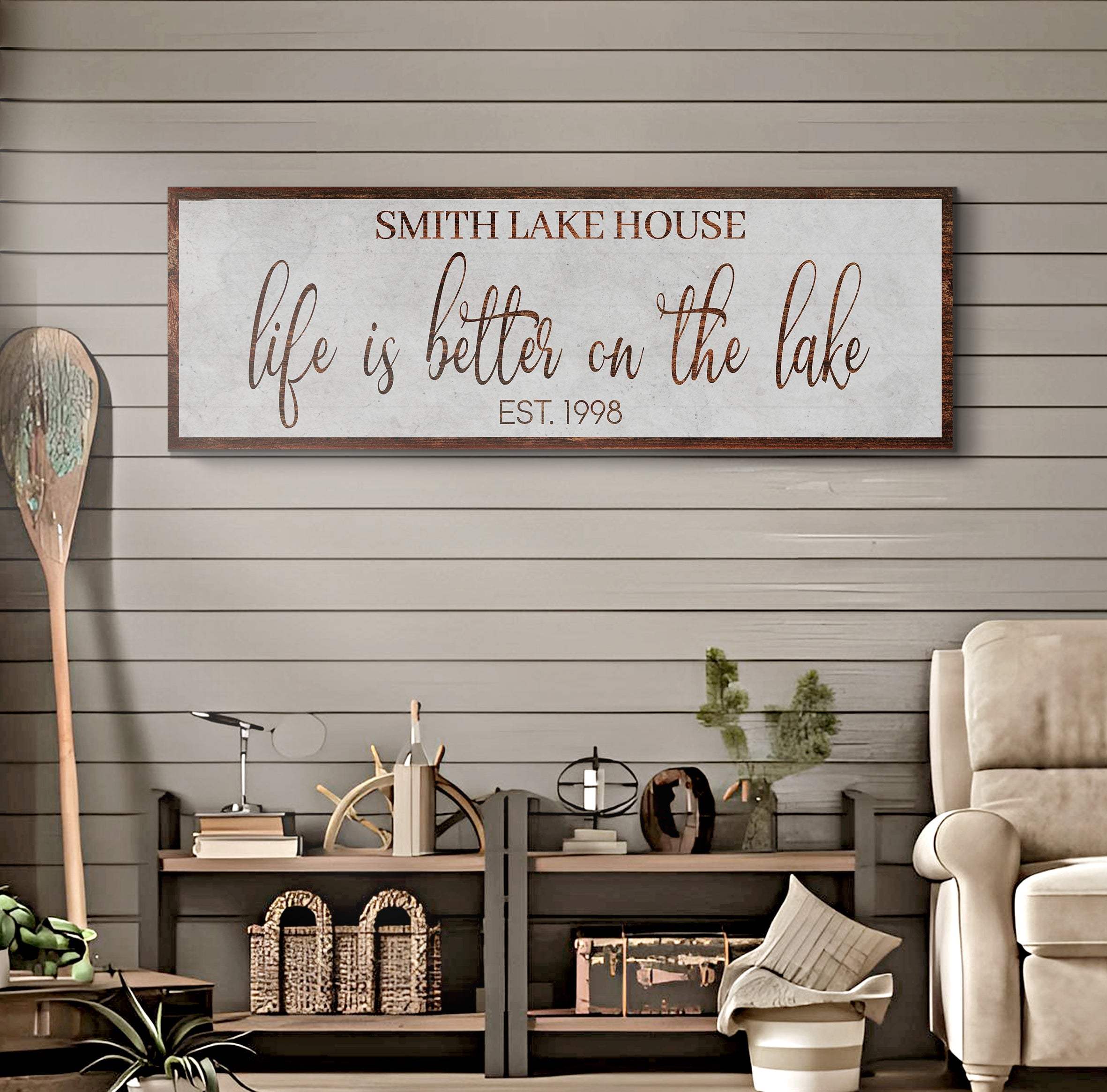 Life Is Better On The Lake Sign II - Image 2