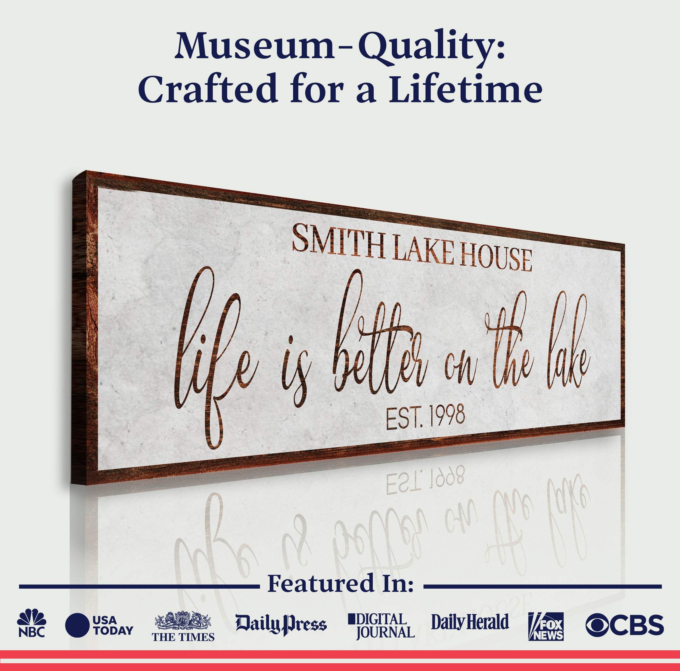 Life Is Better On The Lake Sign II - Image 3