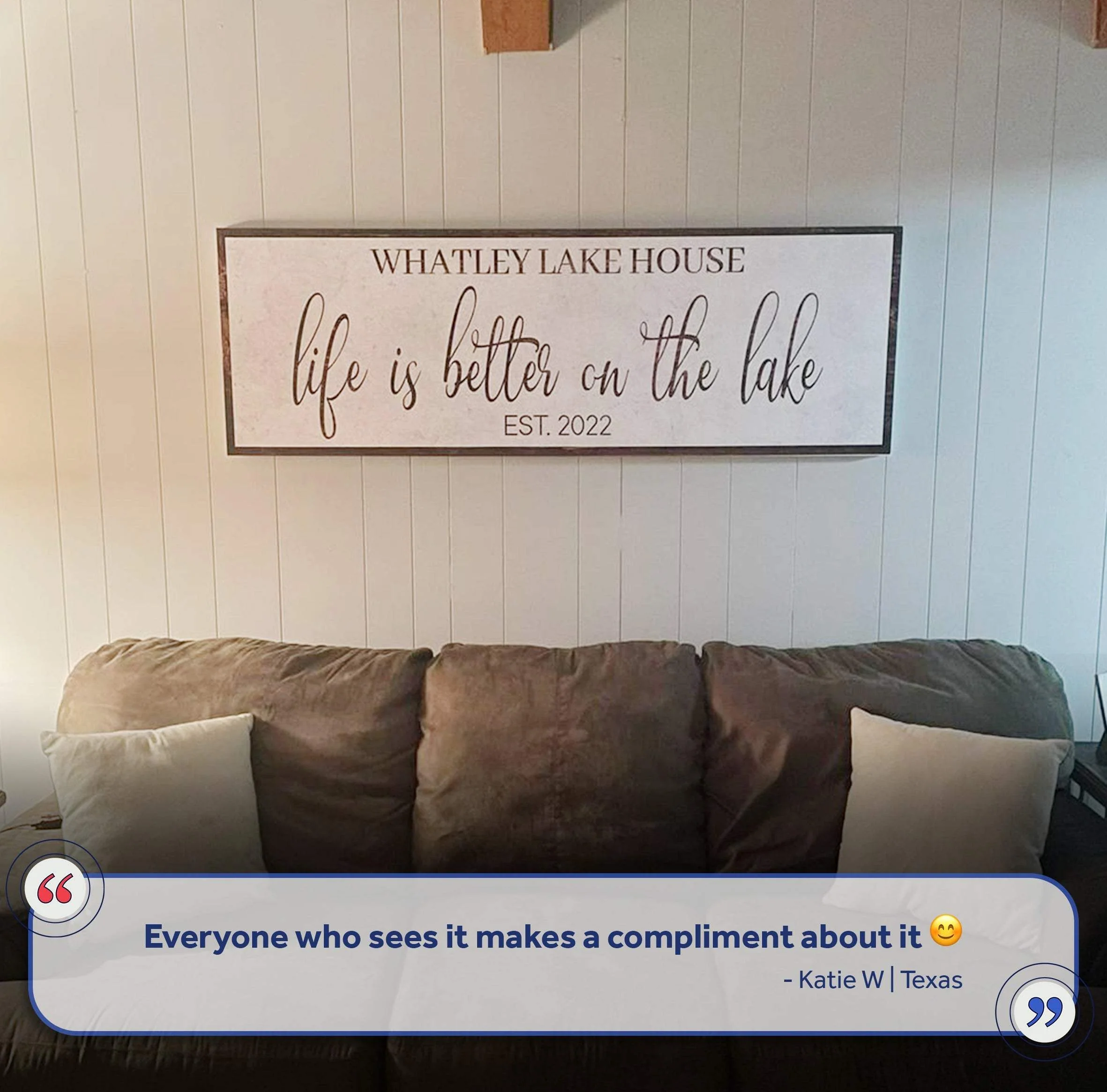 Life Is Better On The Lake Sign II - Image 6