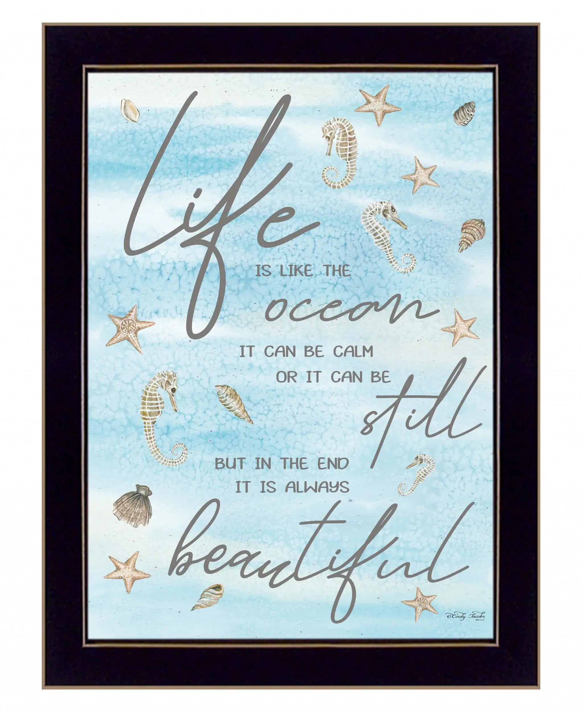 Life is Like 1 Black Framed Print Wall Art - Image 2