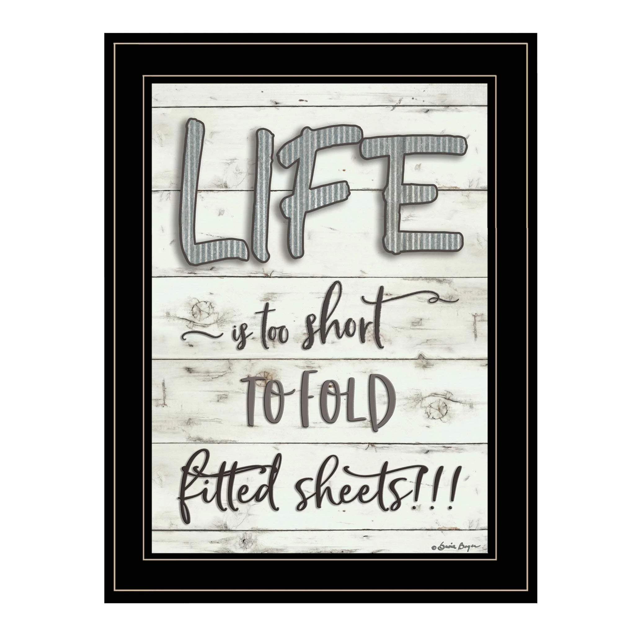 Life is too Short 2 Black Framed Print Wall Art - Image 2