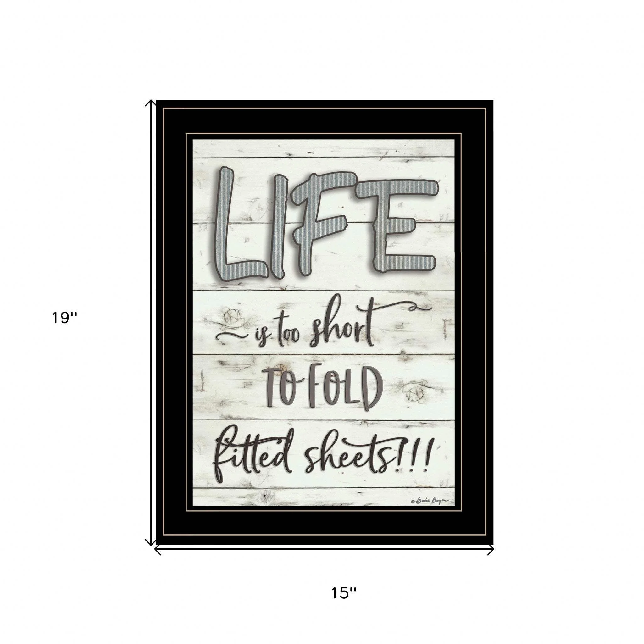Life is too Short 2 Black Framed Print Wall Art - Image 5