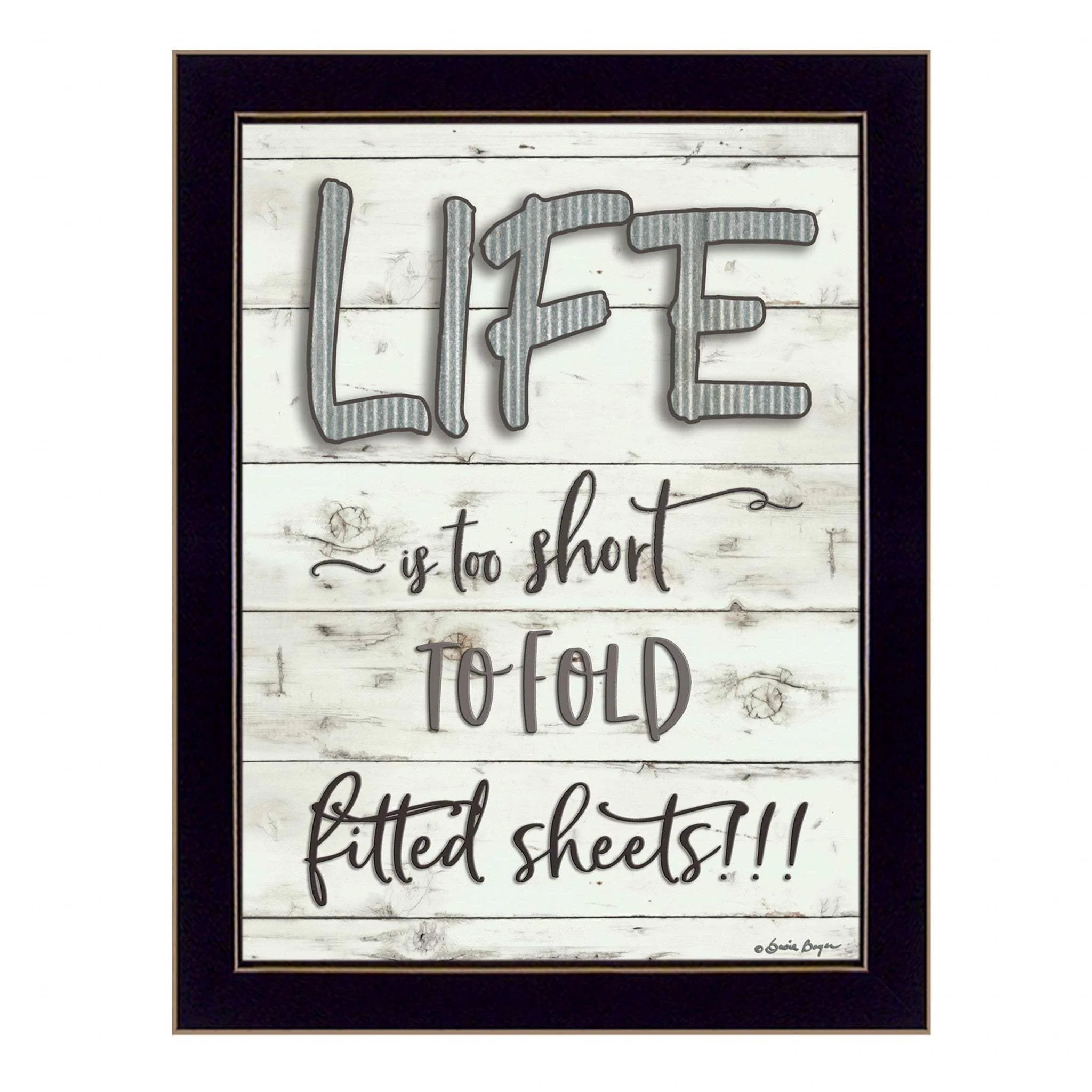 Life is too Short 3 Black Framed Print Wall Art - Image 2