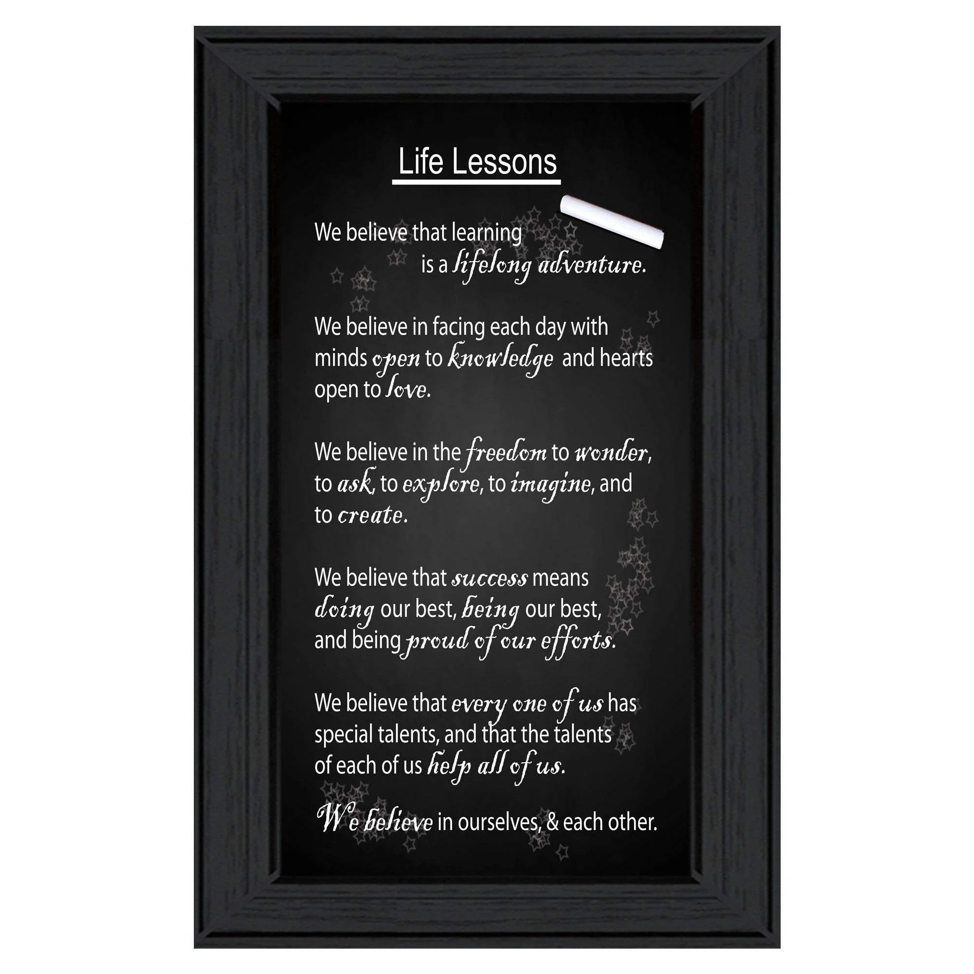 Life Lessons 2 Black Framed Print Wall Art - Image 2