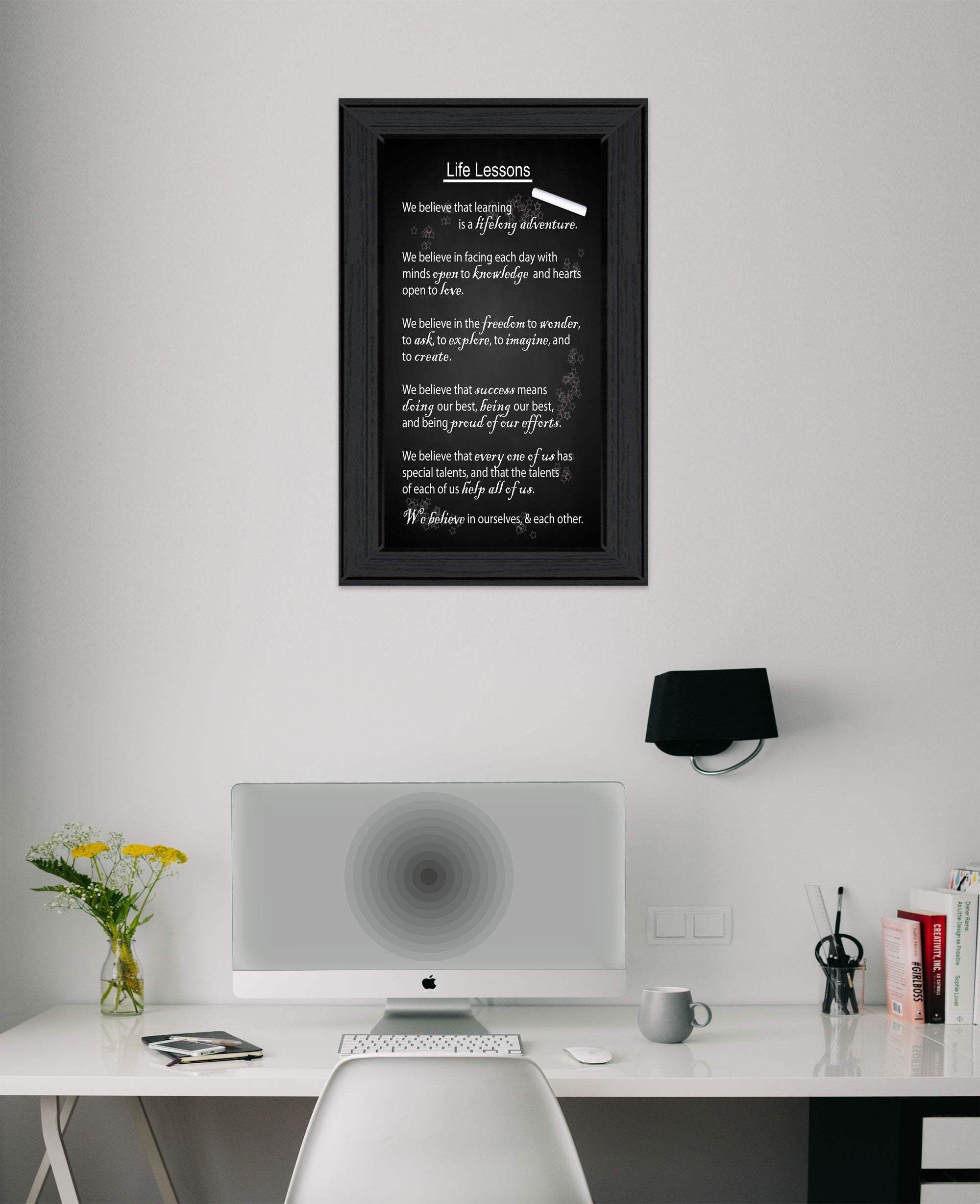 Life Lessons 2 Black Framed Print Wall Art - Image 4