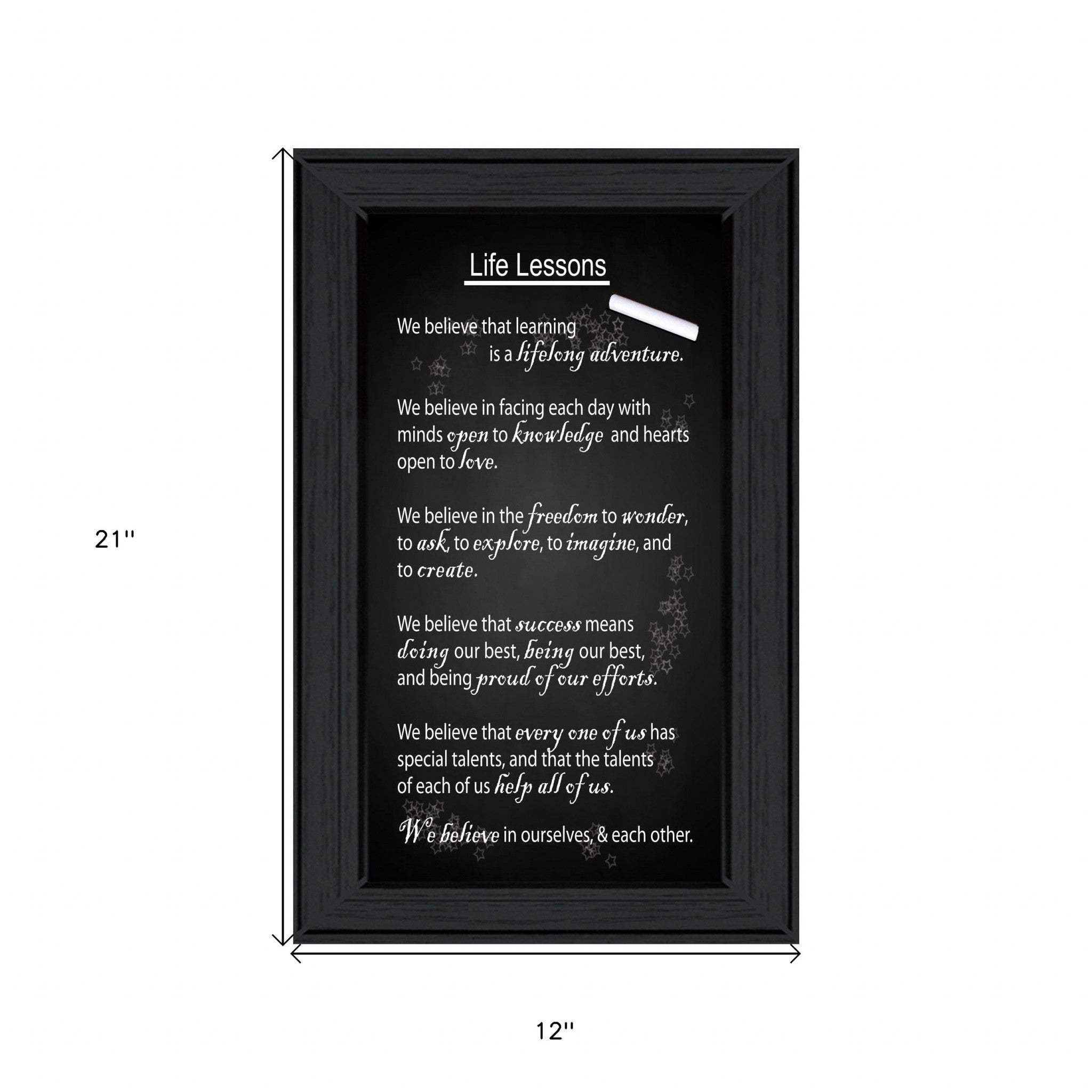 Life Lessons 2 Black Framed Print Wall Art - Image 5