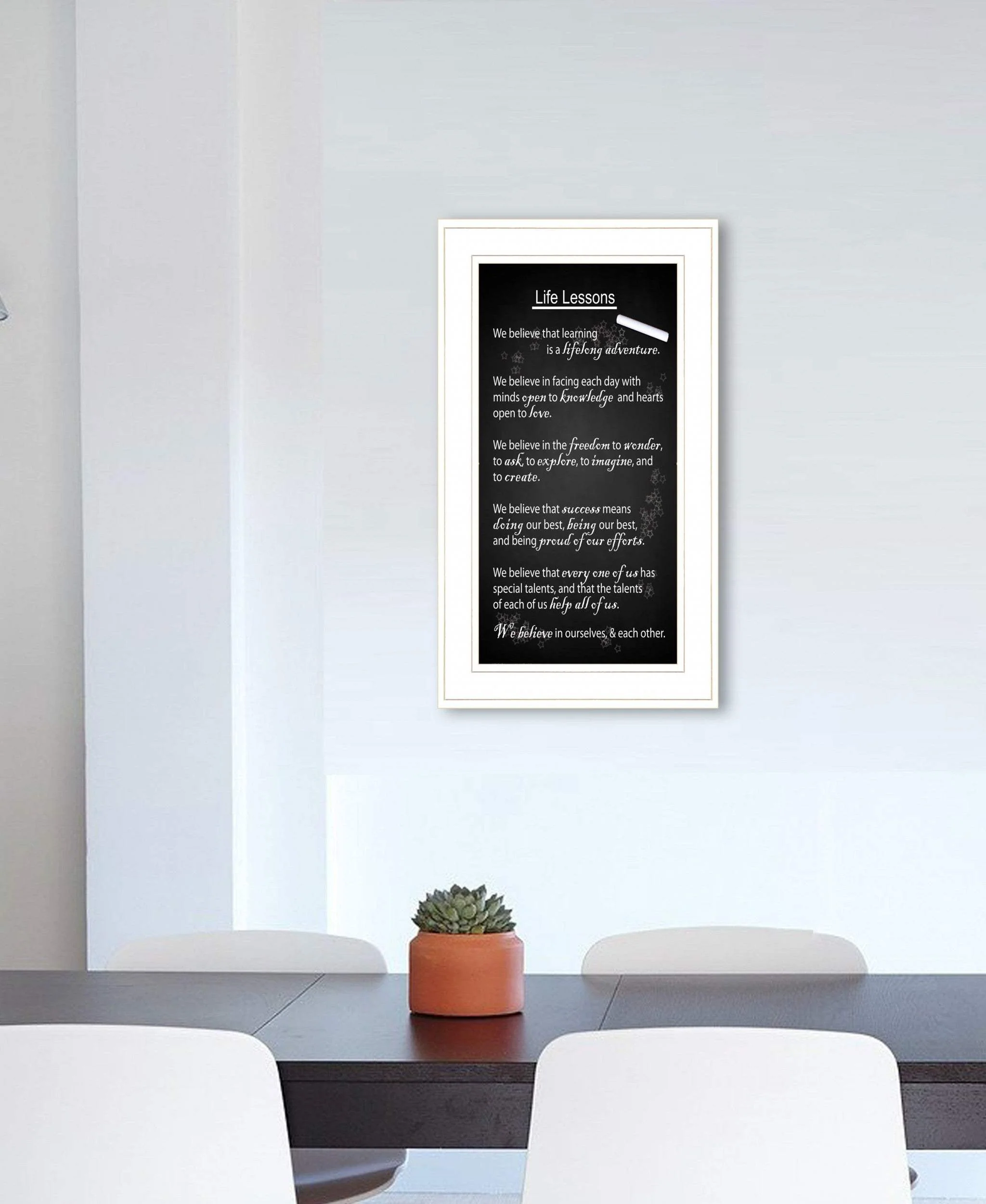Life Lessons 3 White Framed Print Wall Art - Image 5