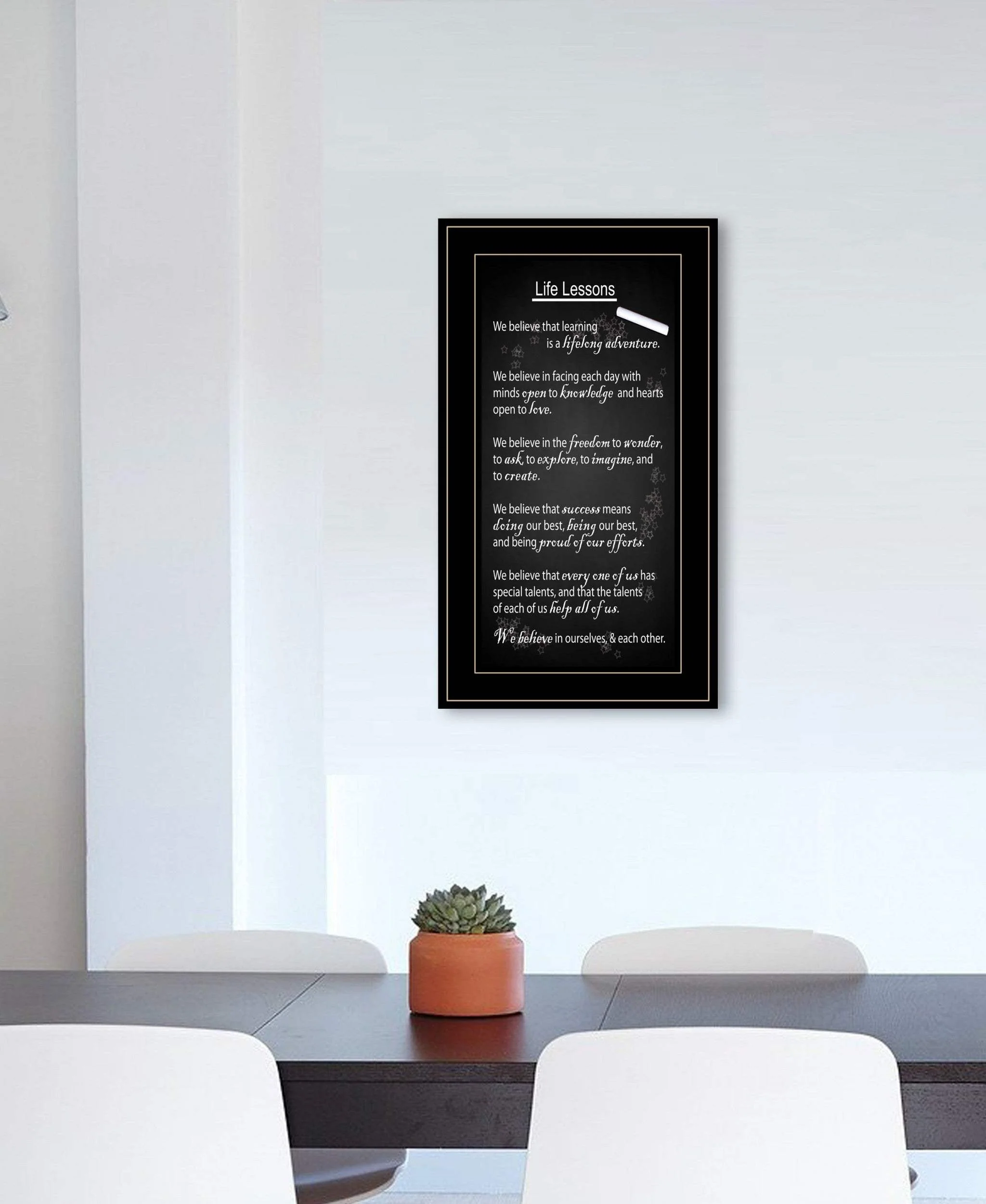 Life Lessons 4 Black Framed Print Wall Art - Image 3
