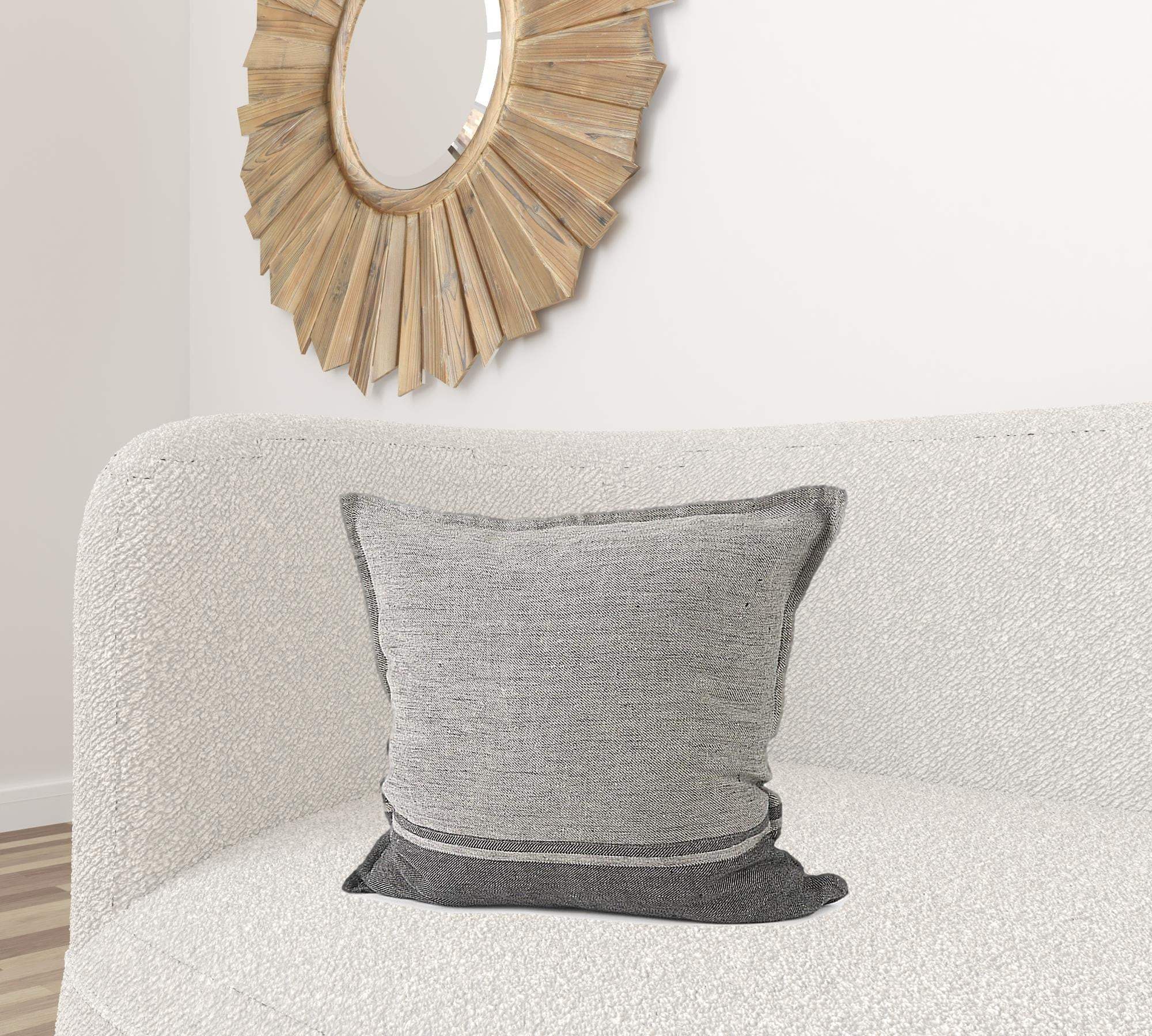 Light And Dark Gray Cushion Cover - Image 2