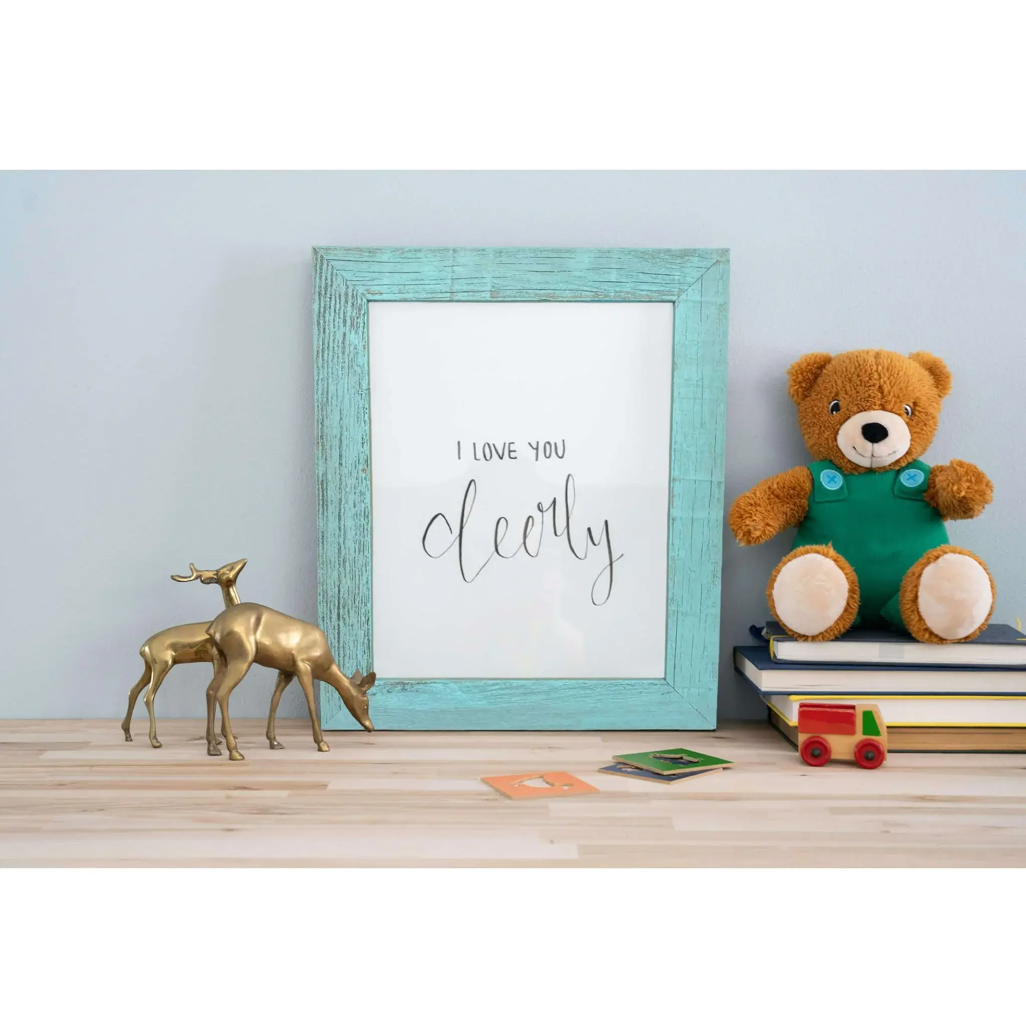Light Blue Hanging Picture Frame - Image 2