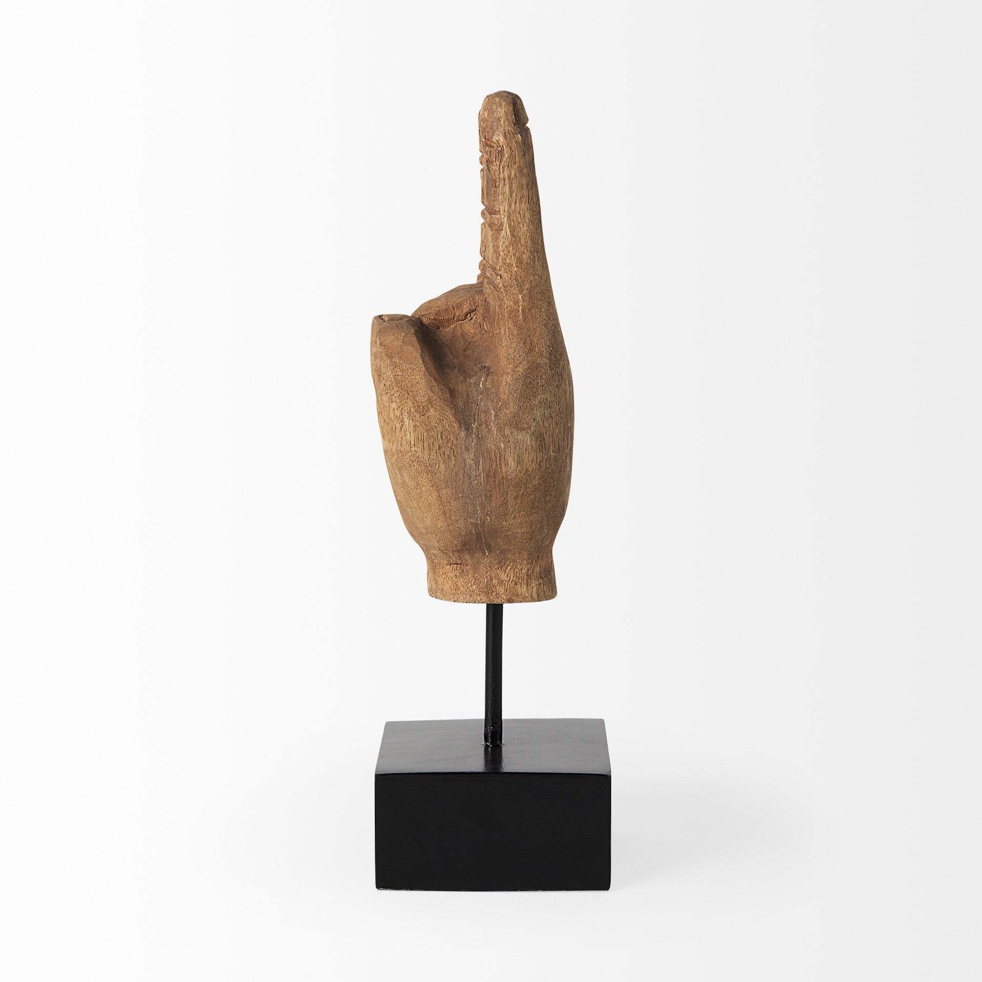 Light Brown Wooden Rock Sign Decor Piece - Image 3