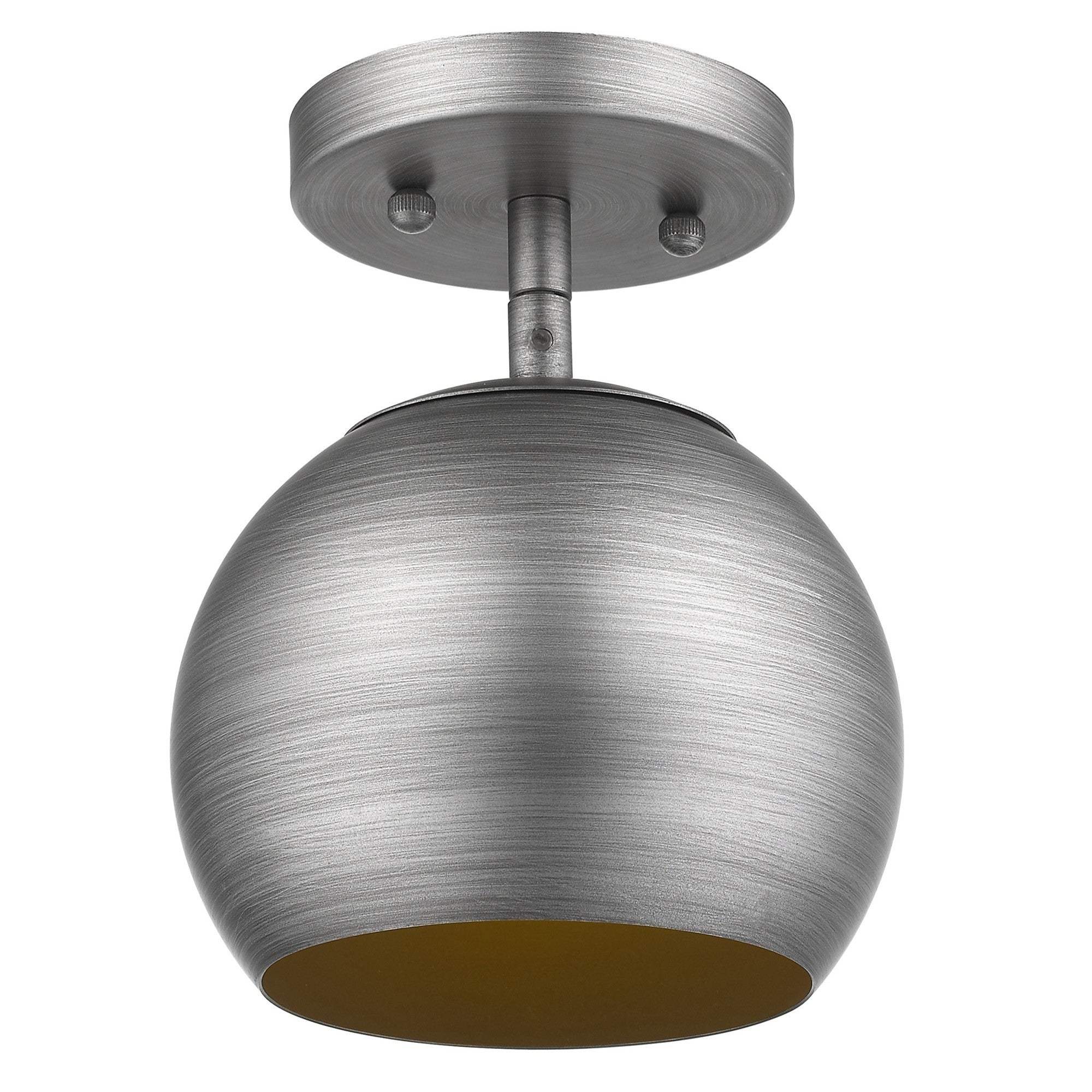 Light Gray and Gold Hanging Dome Light - Image 3