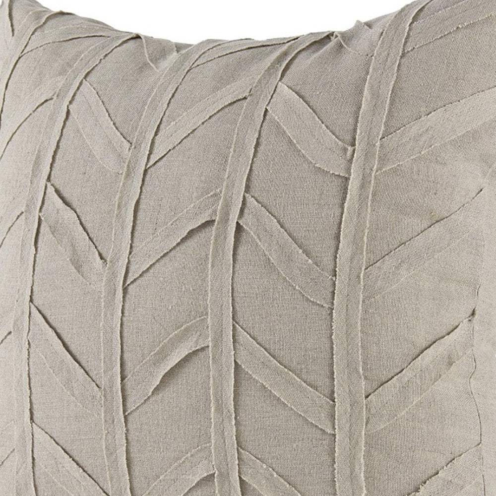 Light Gray Chevron Textured Pillow Cover - Image 9