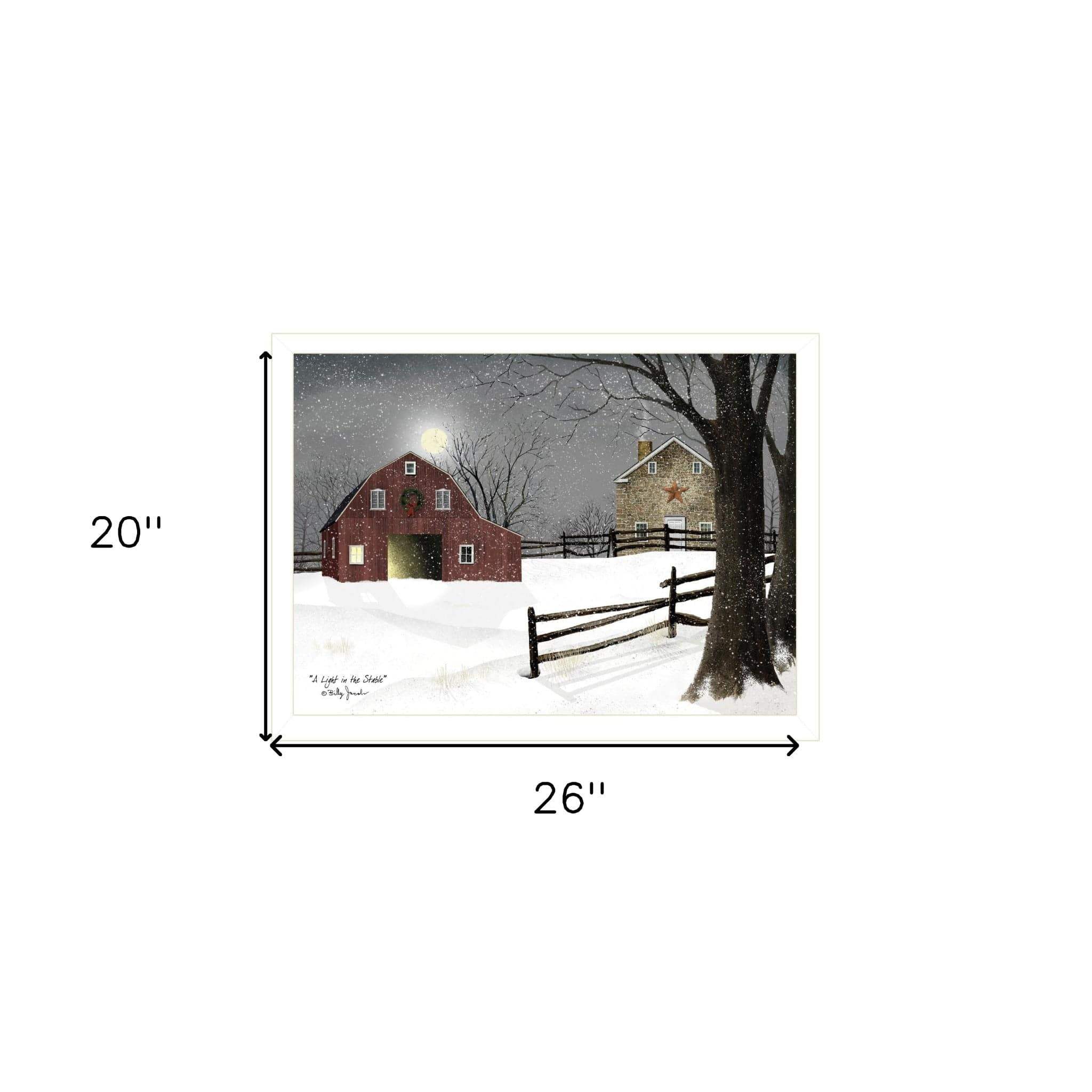 Light in the Stable 3 White Framed Print Wall Art - Image 6