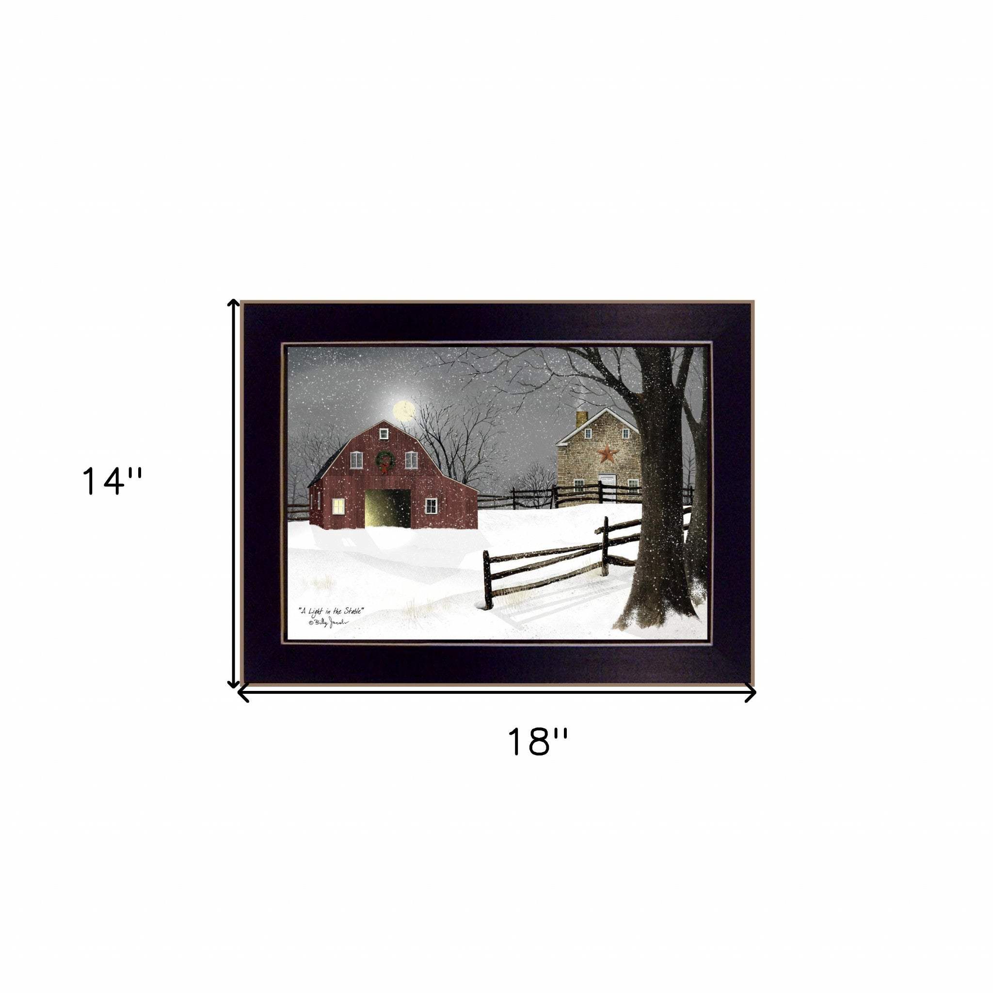 Light in the Stable 4 Black Framed Print Wall Art - Image 5
