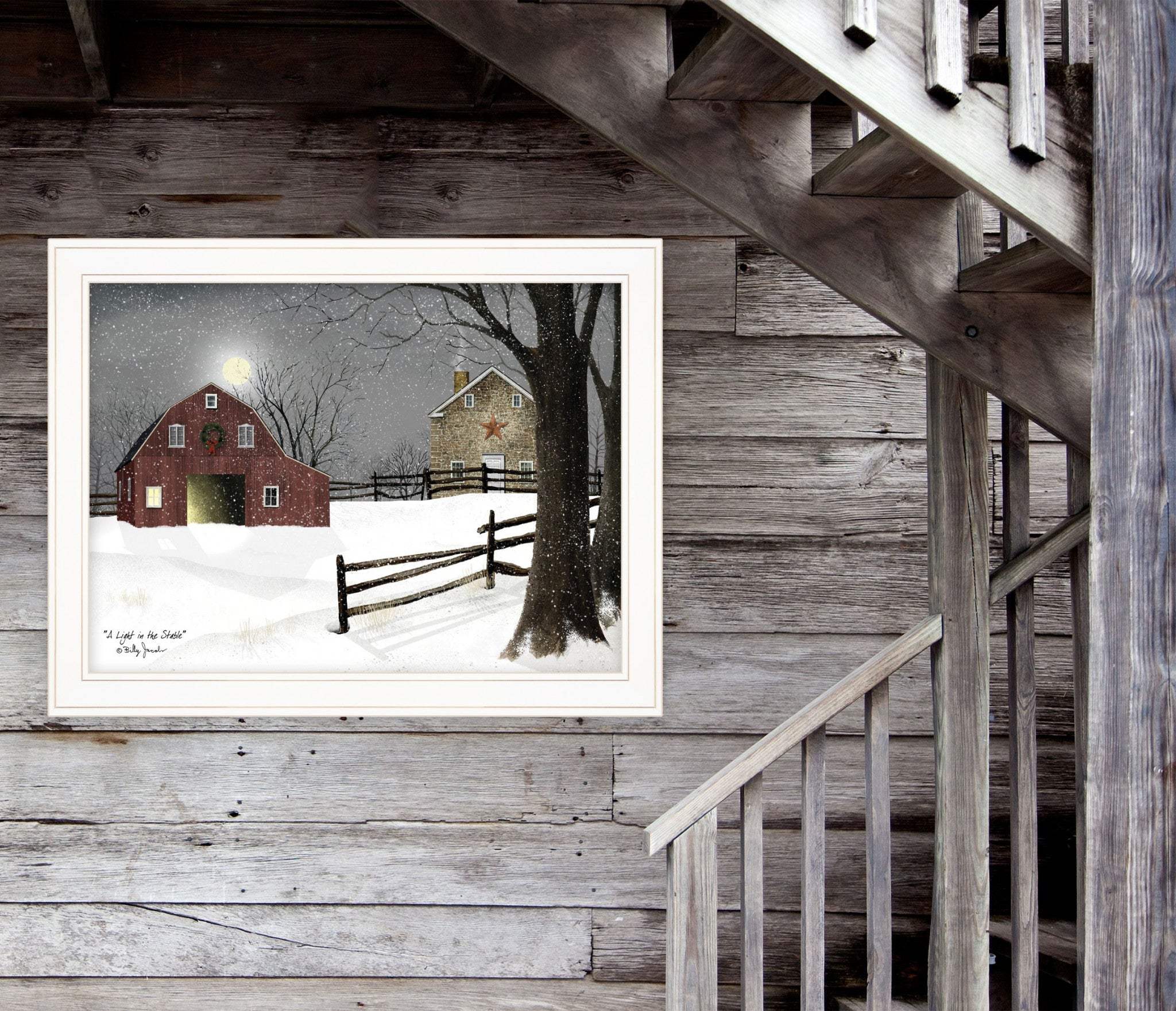 Light in the Stable 5 White Framed Print Wall Art - Image 4
