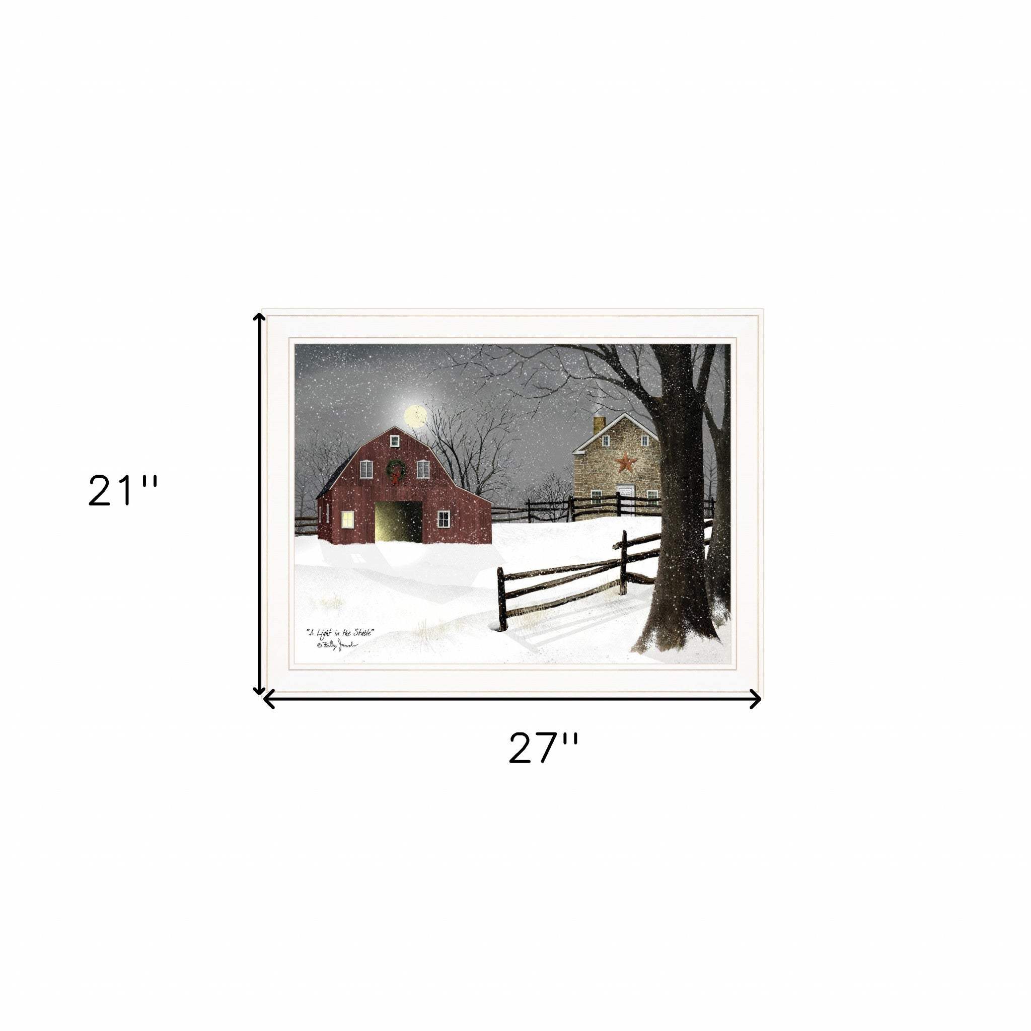 Light in the Stable 5 White Framed Print Wall Art - Image 5
