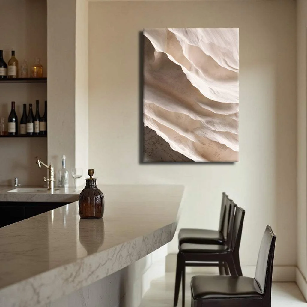 Light Neutral Impasto Wall Art - Image 3