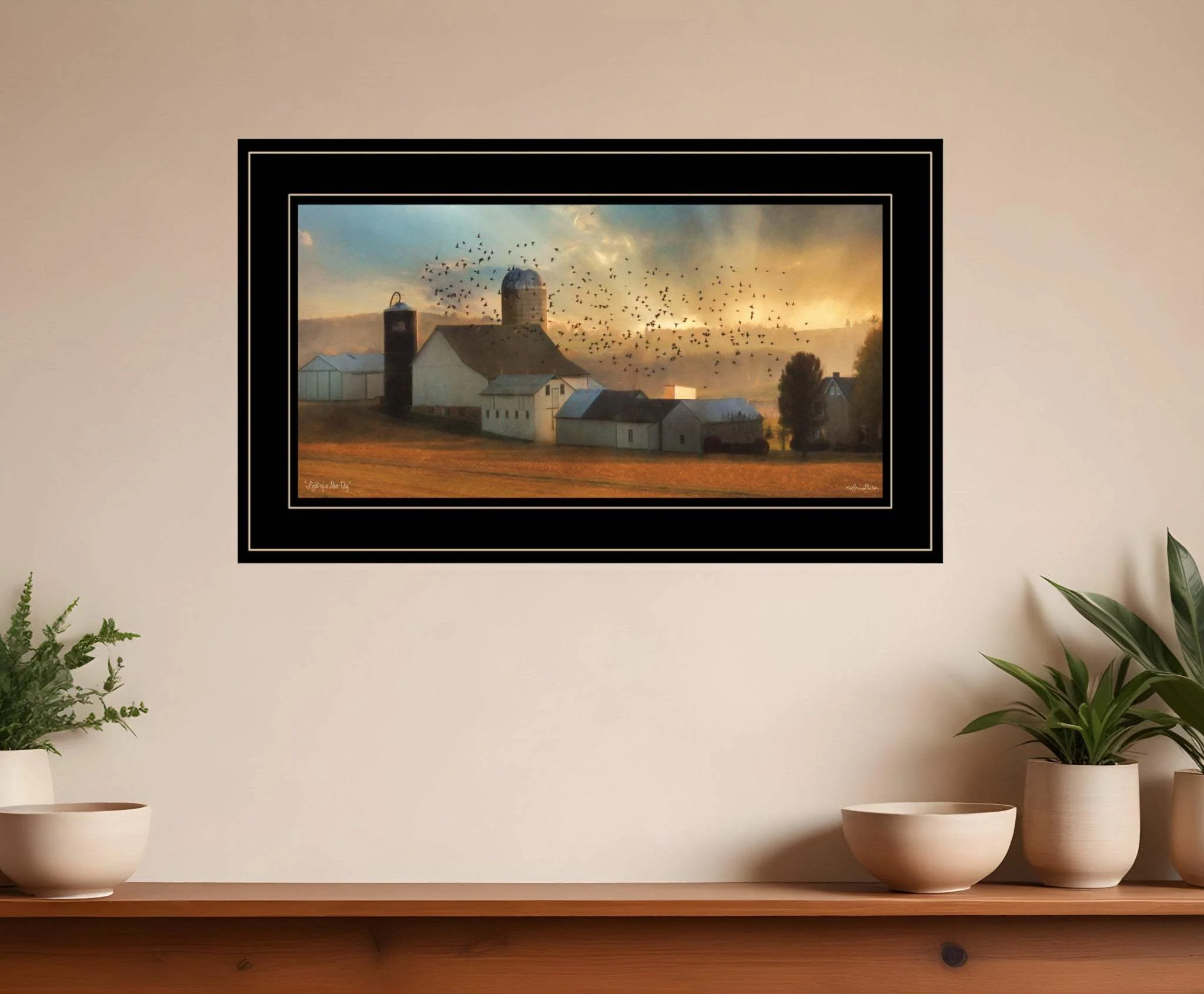 Light of a New Day 3 Black Framed Print Wall Art