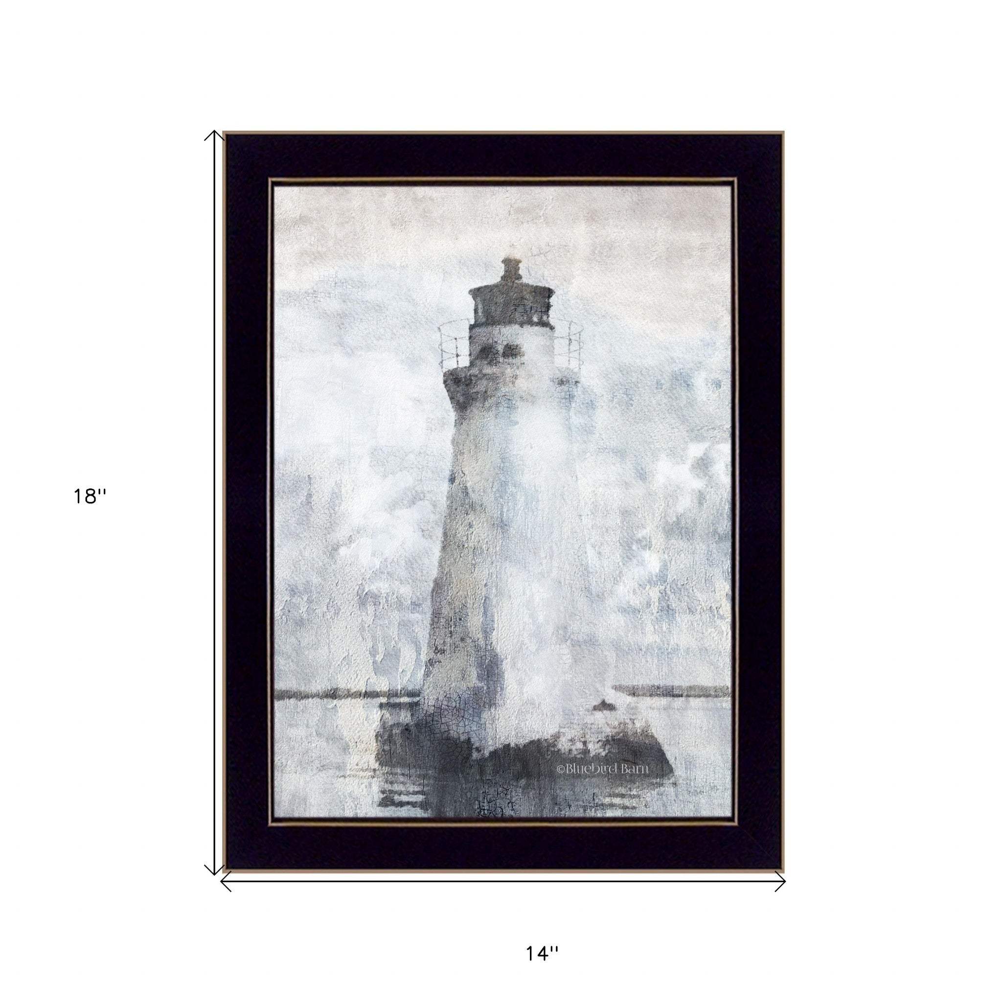 Lighthouse 3 Black Framed Print Wall Art - Image 5