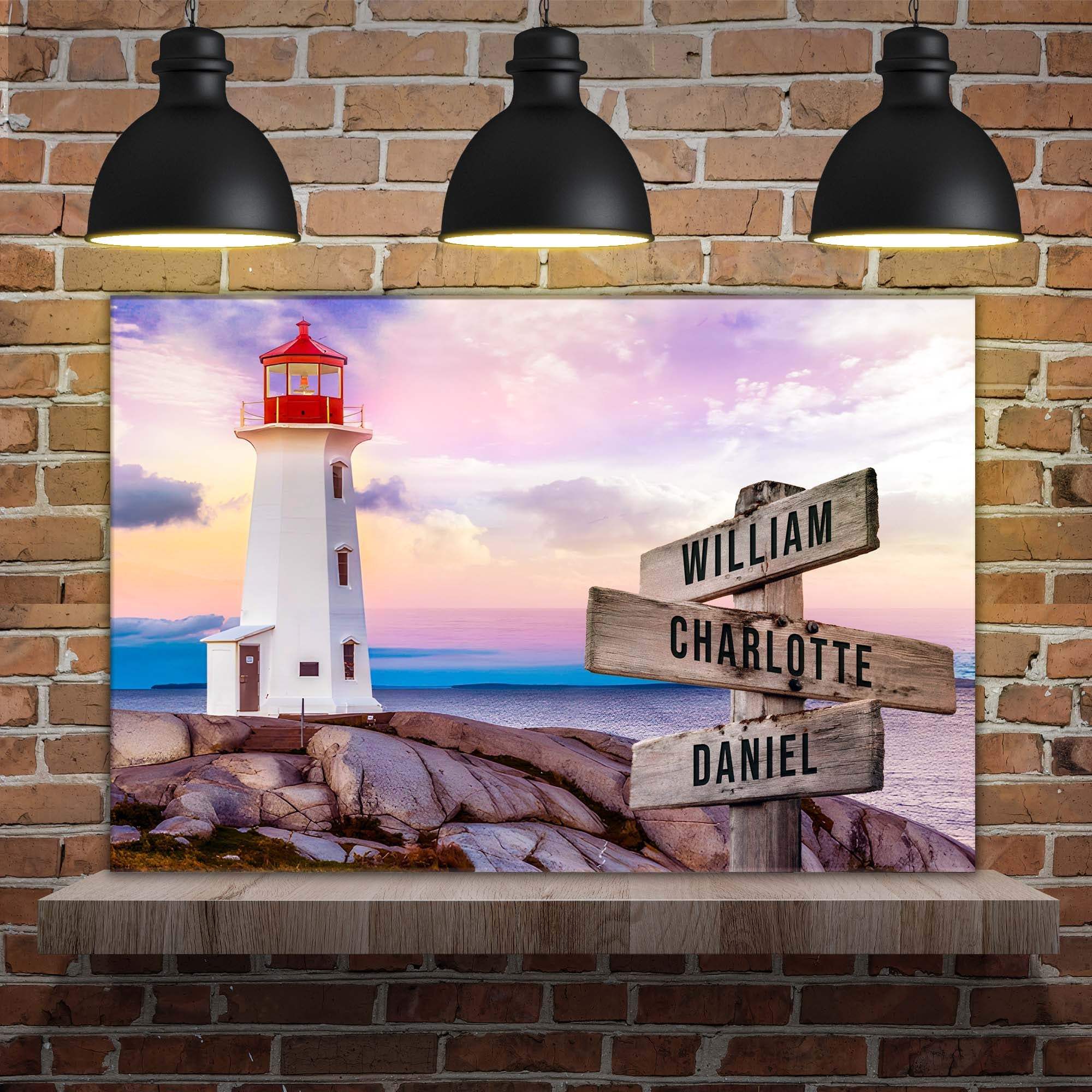 Lighthouse Family Names Sign - Image 2